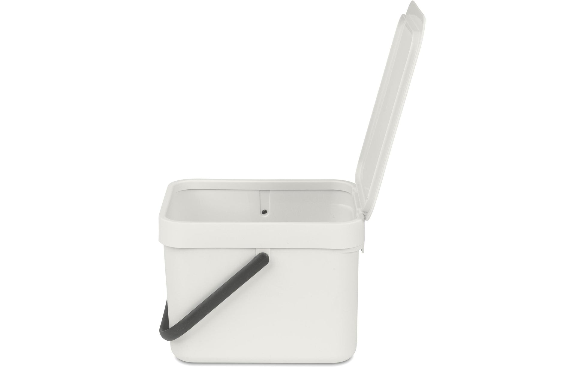 Brabantia Komposteimer – 6 l – Kunststoff, rechteckig – hellgrau