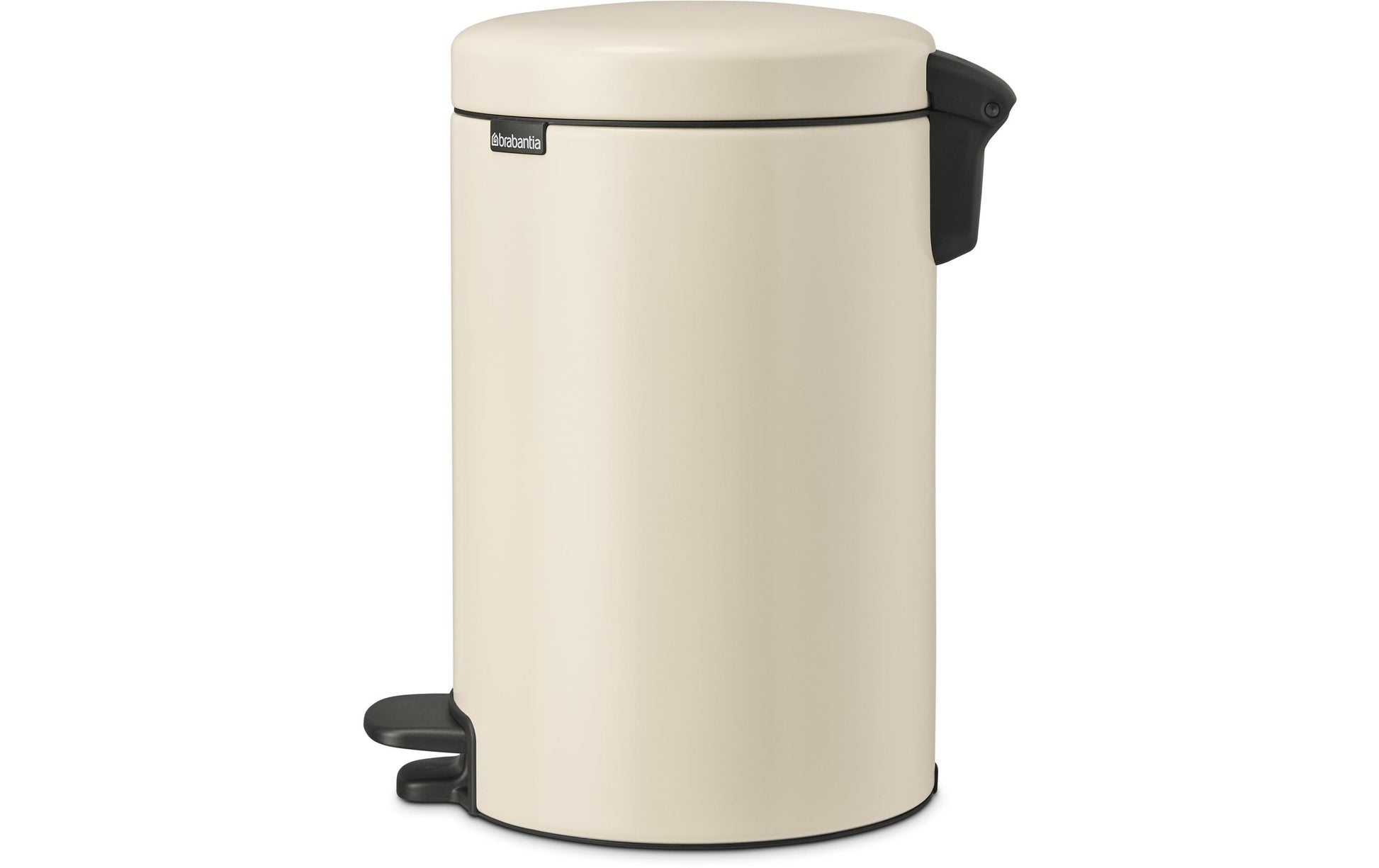 Brabantia NewIcon Treteimer – 12 l – Edelstahl, rund – Beige