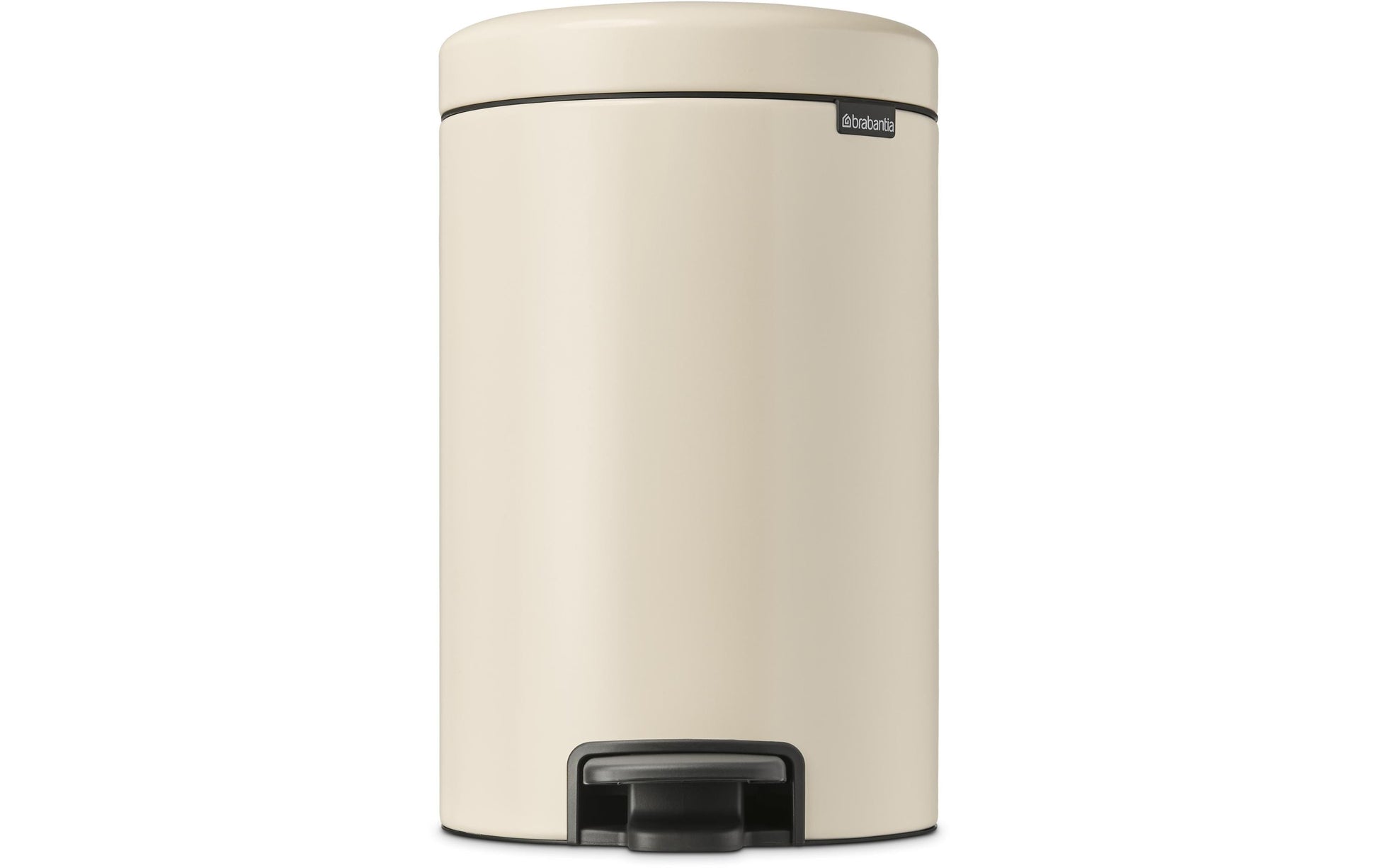 Brabantia NewIcon Treteimer – 12 l – Edelstahl, rund – Beige