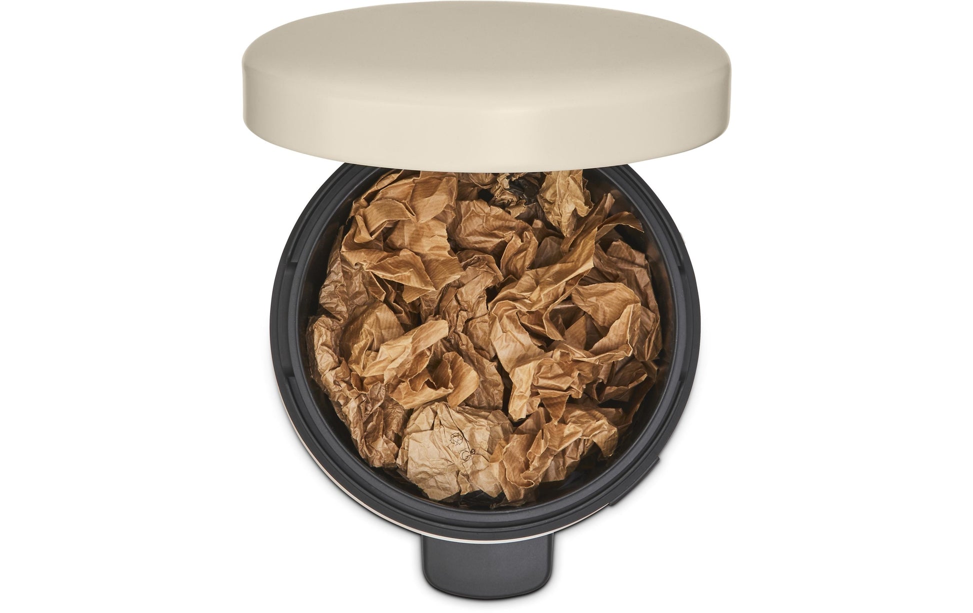 Brabantia NewIcon Treteimer – 12 l – Edelstahl, rund – Beige