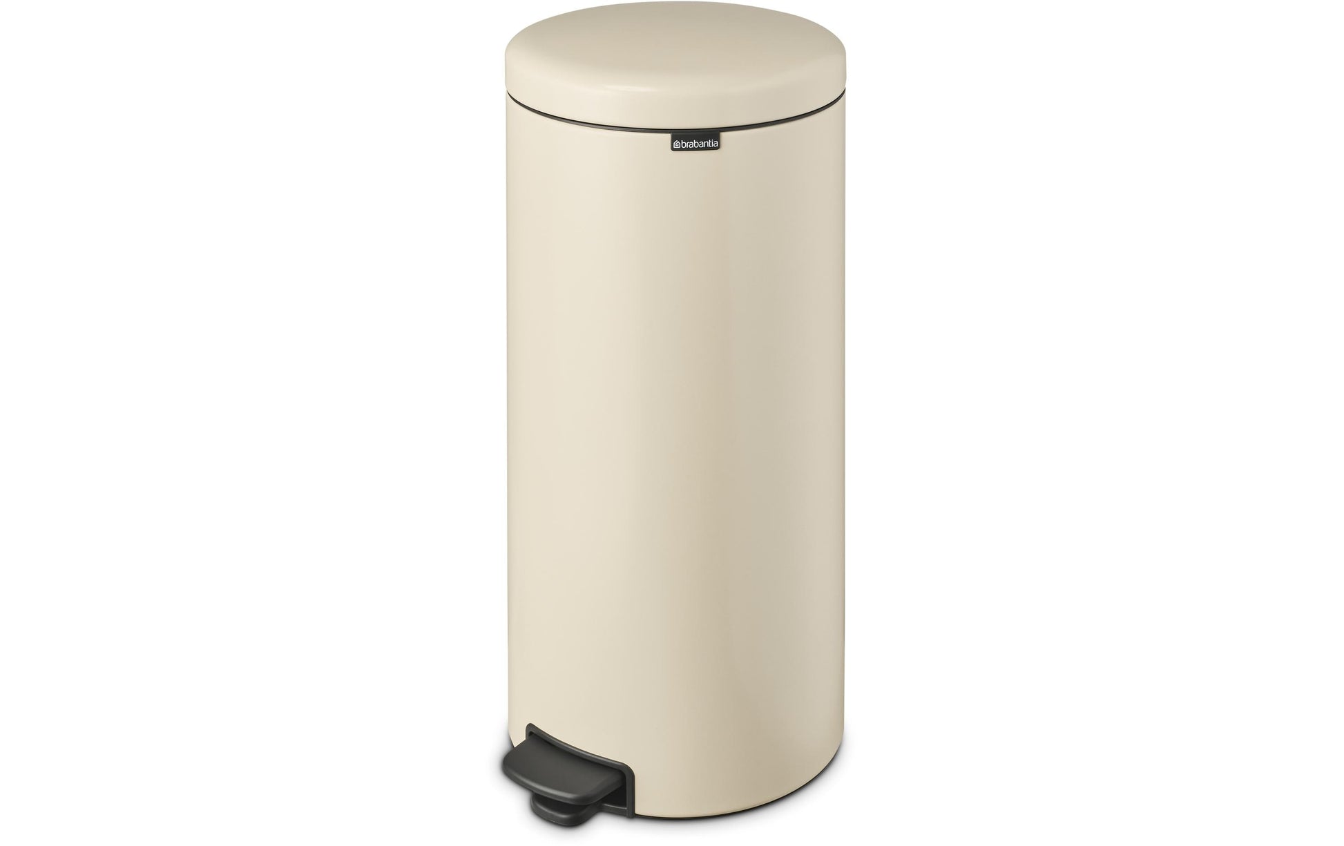 Brabantia NewIcon Treteimer – 30 l – Edelstahl, rund – Beige
