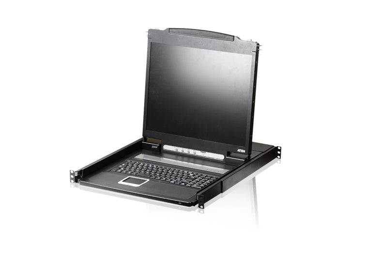 ATEN CL1000N – 19" Rack-LCD-Konsole – 1280 × 1024, 1-Port KVM, USB/PS/2, VGA – 1U