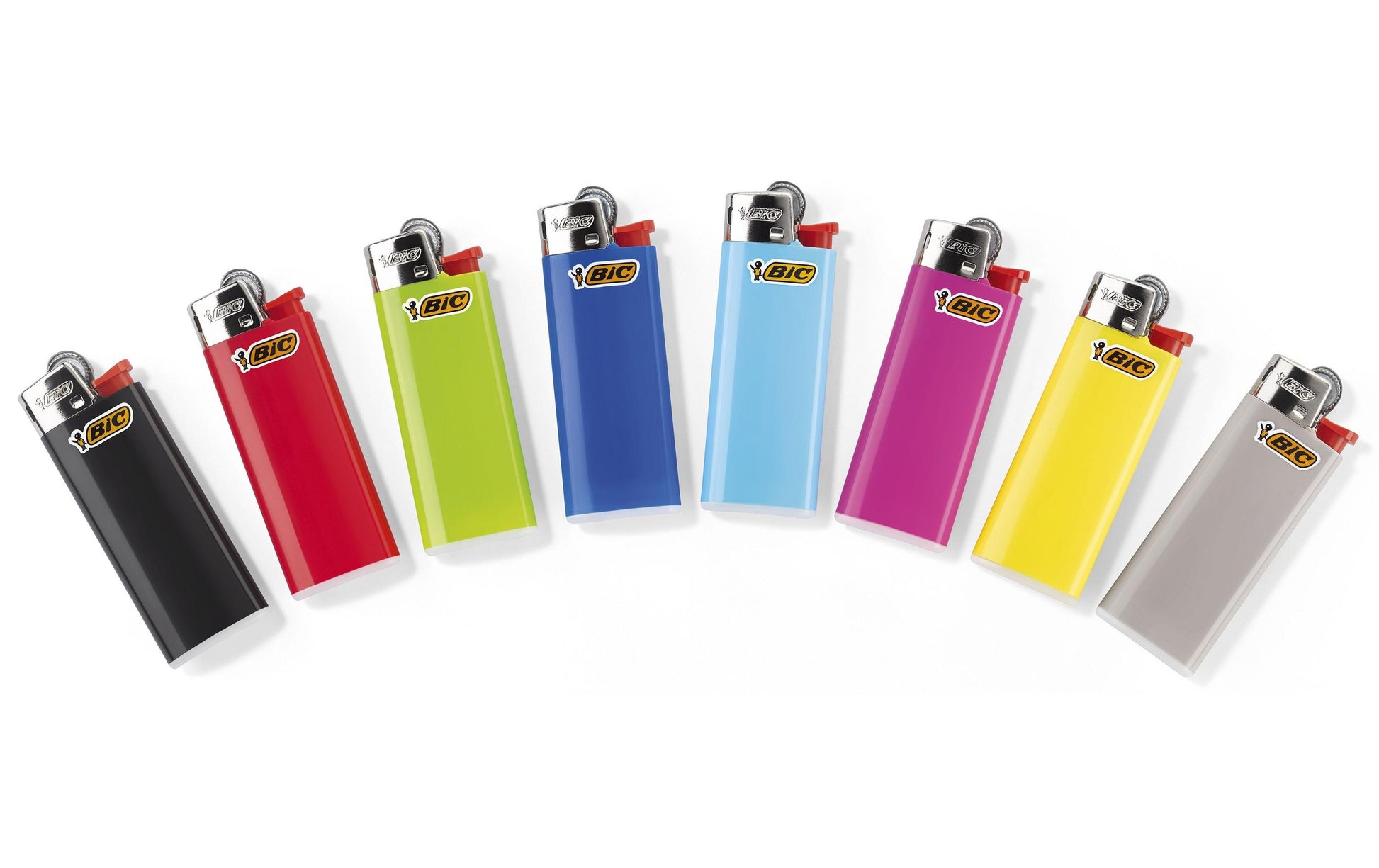 BIC Einweg-Feuerzeuge J25 Mini Reibrad – Mehrfarbig – Kunststoff