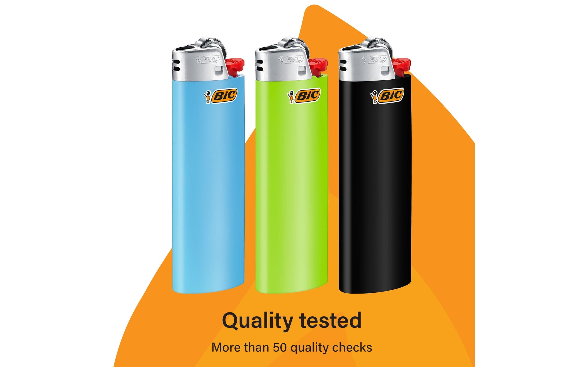 BIC Feuerzeug J26 Maxi – mehrfarbig, Kunststoff