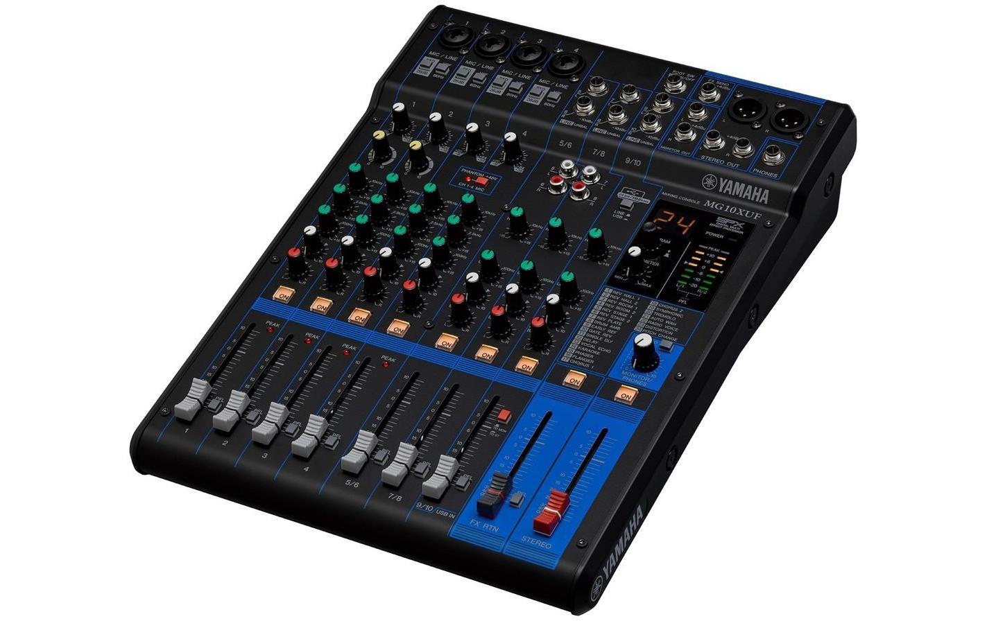 Yamaha MG10XUF – 10 Kanäle, Effektsektion, Fader