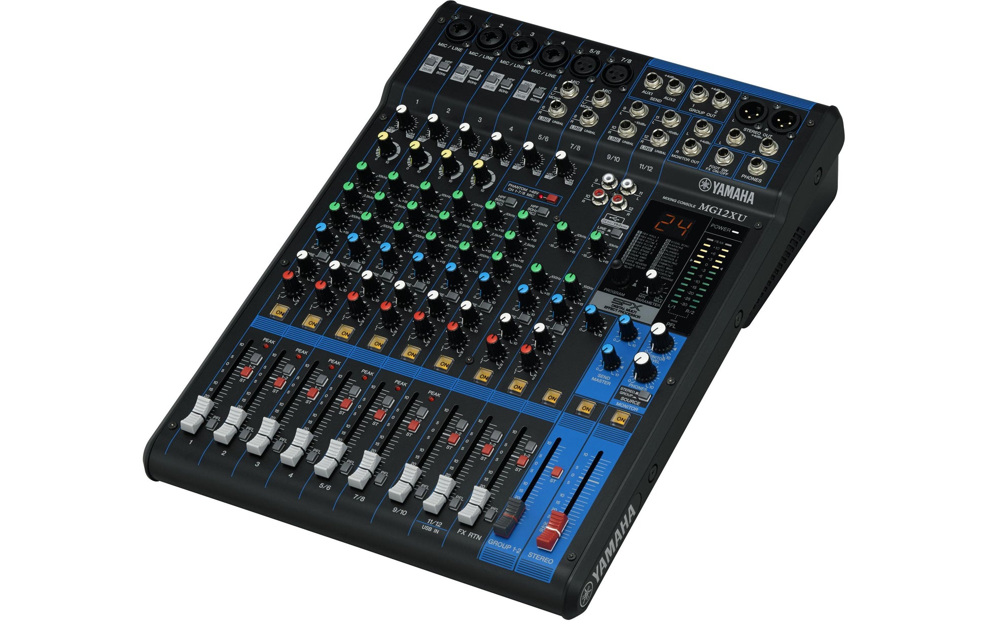 Yamaha MG12XU – 12-Kanal Mischpult, 24 Bit, 192 kHz, USB