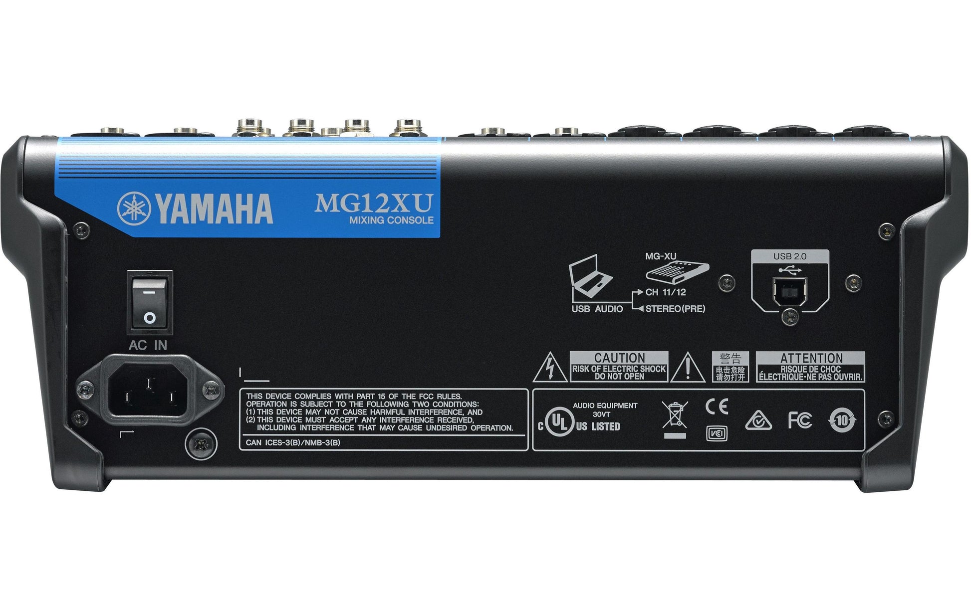 Yamaha MG12XU – 12-Kanal Mischpult, 24 Bit, 192 kHz, USB