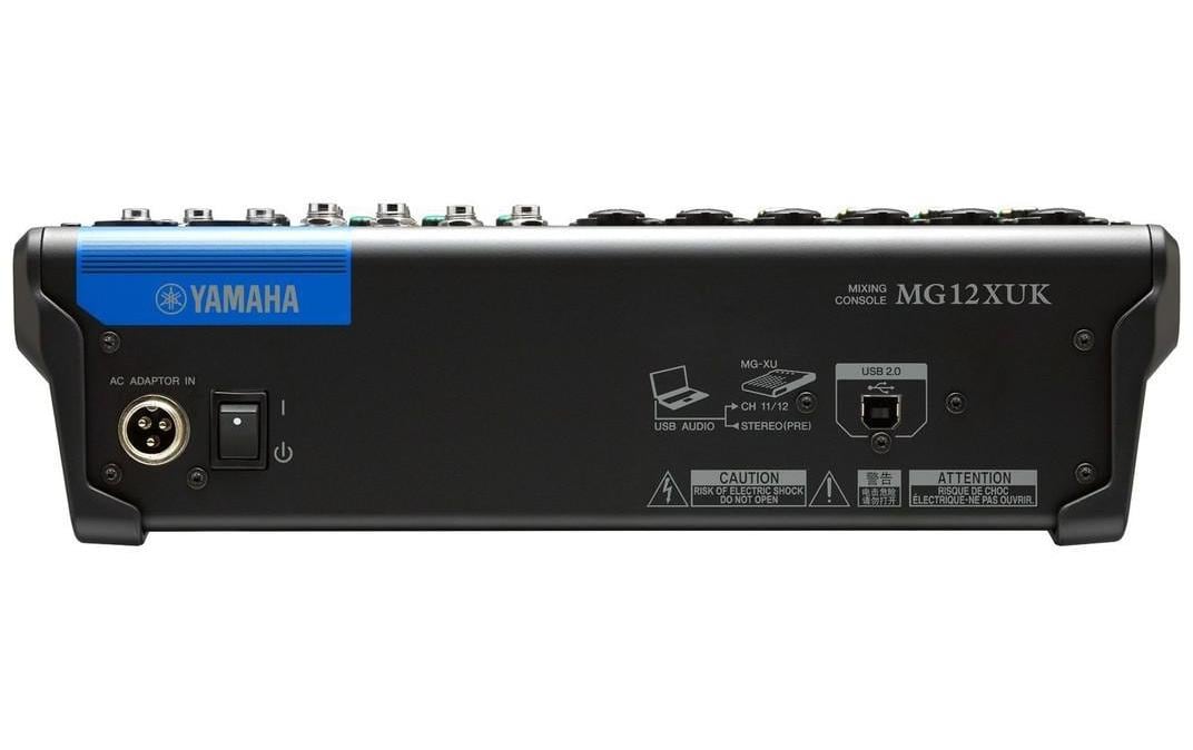 Yamaha MG12XUK – 6-Kanal Mischpult, USB-Audio, Effekt-Sektion, Schwarz