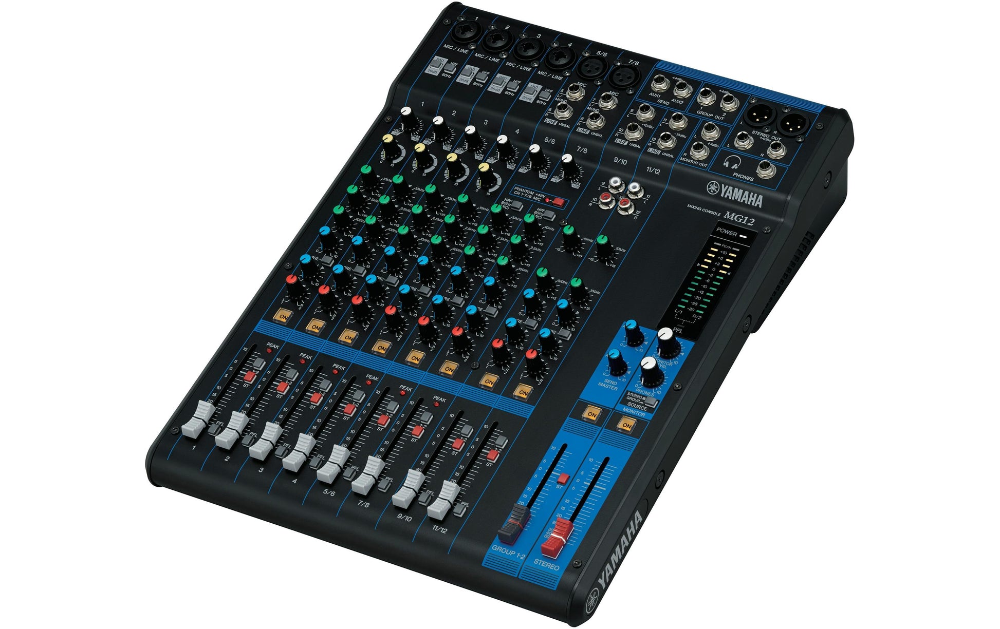 Yamaha MG12 – 12-Kanal Mischpult, 24 Bit, 192 kHz