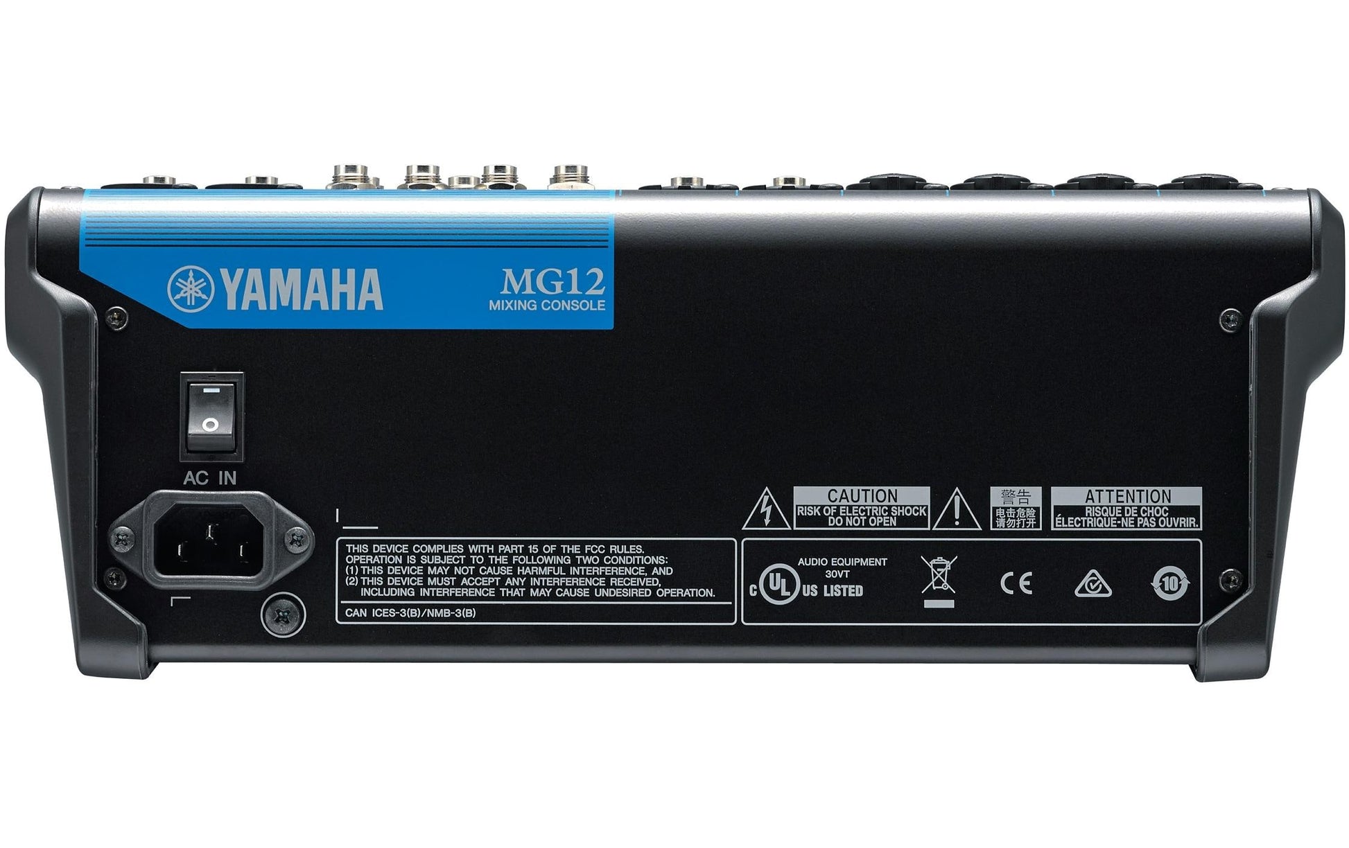 Yamaha MG12 – 12-Kanal Mischpult, 24 Bit, 192 kHz