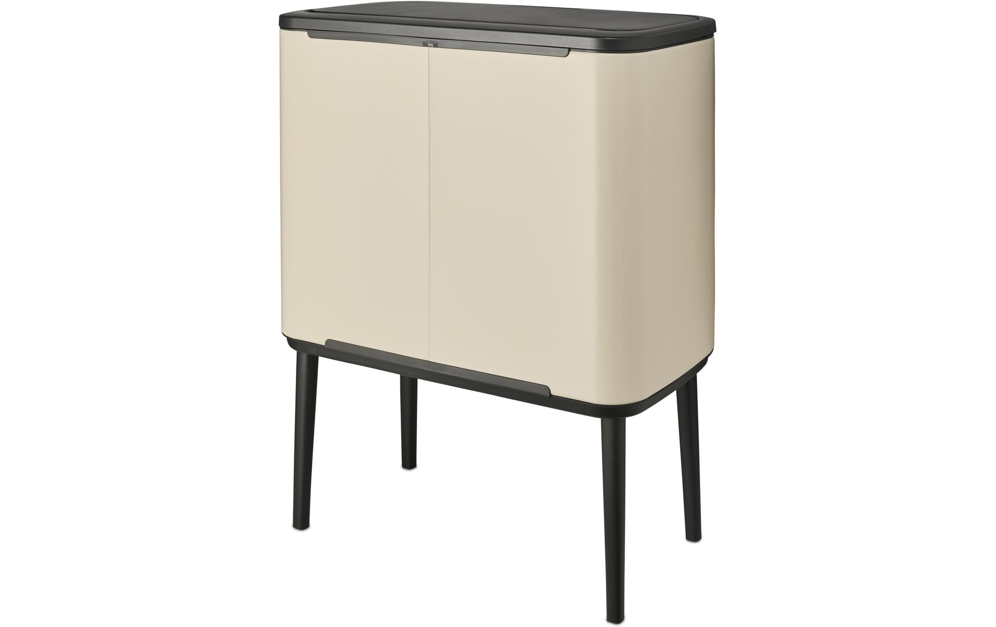 Brabantia Bo Touch Bin Soft Papierkorb – 36 l – mit Deckel, Kunststoff, Beige – B × H × T 540 × 680 × 312 mm