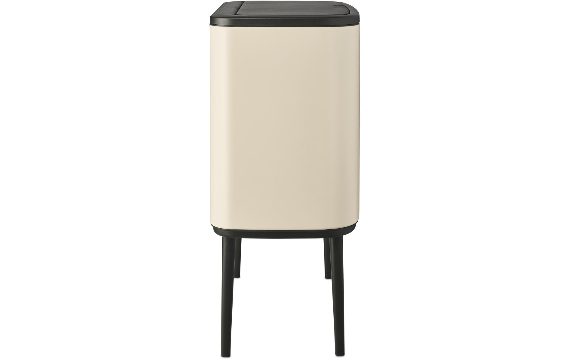 Brabantia Bo Touch Bin Soft Papierkorb – 36 l – mit Deckel, Kunststoff, Beige – B × H × T 540 × 680 × 312 mm