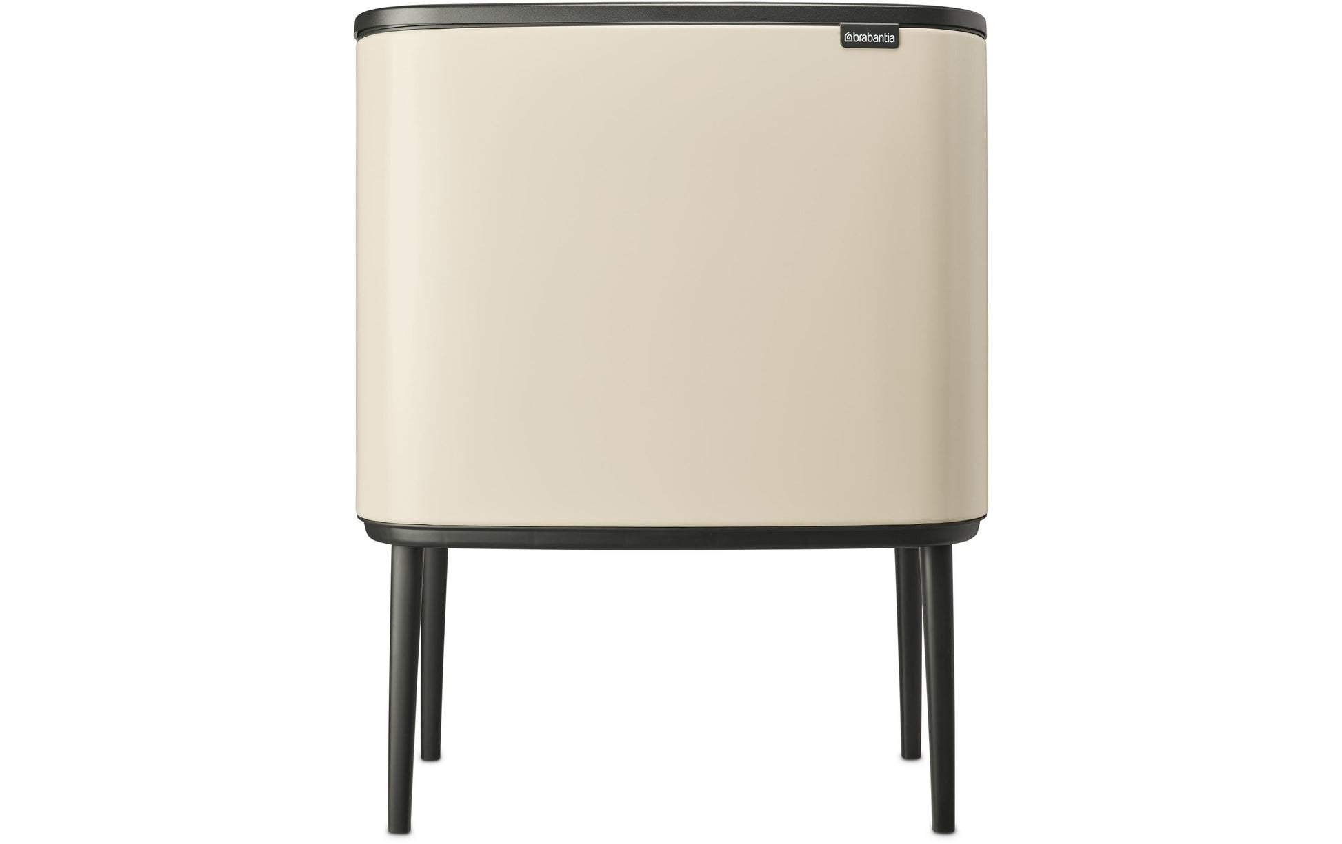 Brabantia Bo Touch Bin Soft Papierkorb – 36 l – mit Deckel, Kunststoff, Beige – B × H × T 540 × 680 × 312 mm