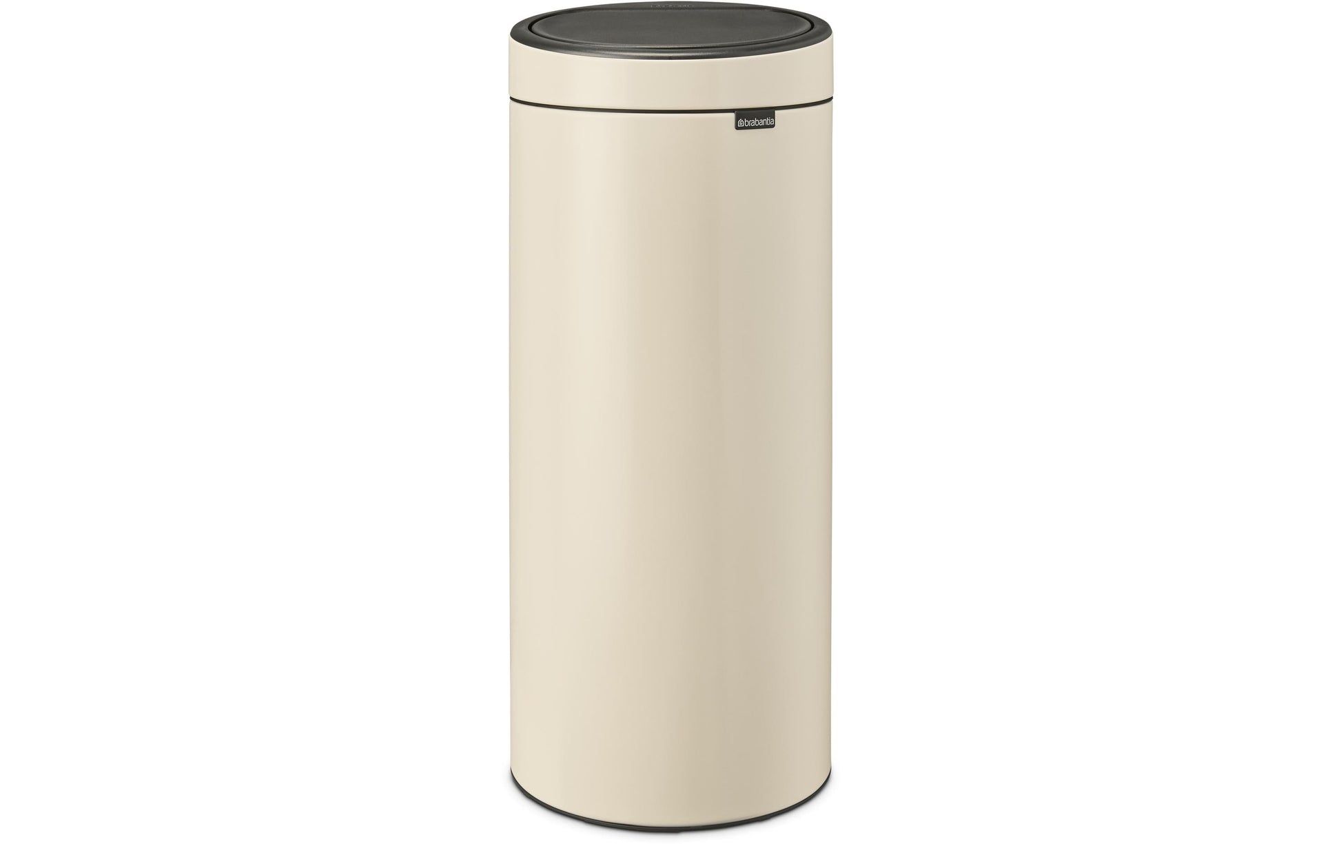 Brabantia Papierkorb – 30 l, mit Deckel – Edelstahl – Ø 320 × H 720 mm