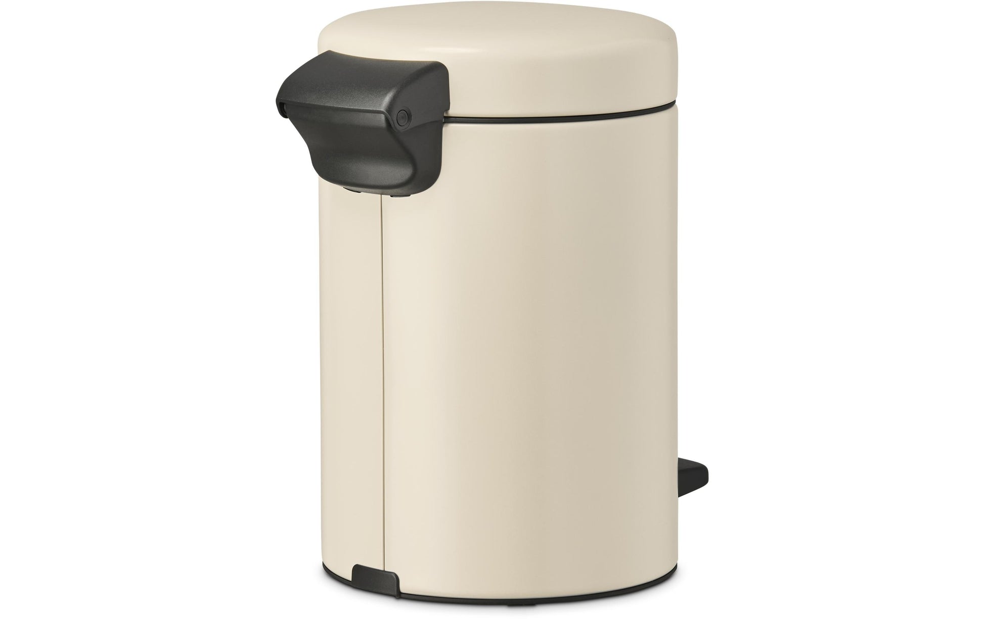 Brabantia NewIcon Treteimer – 3 l – Edelstahl, rund – Anti-Rutsch-Basis