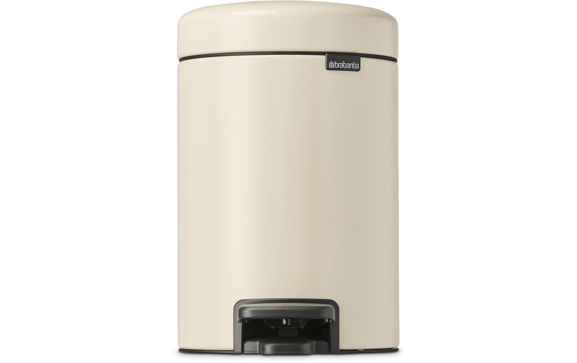 Brabantia NewIcon Treteimer – 3 l – Edelstahl, rund – Anti-Rutsch-Basis