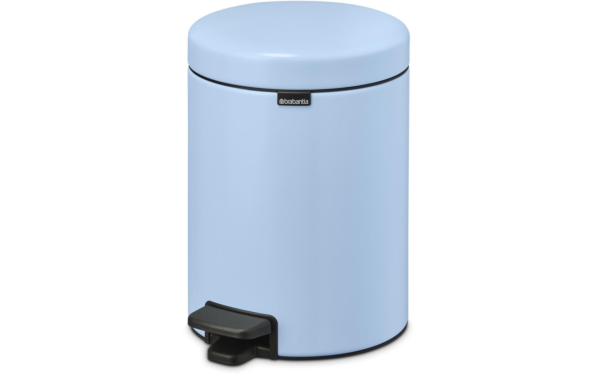 Brabantia NewIcon Treteimer – 5 l – Edelstahl, Rund – Blau