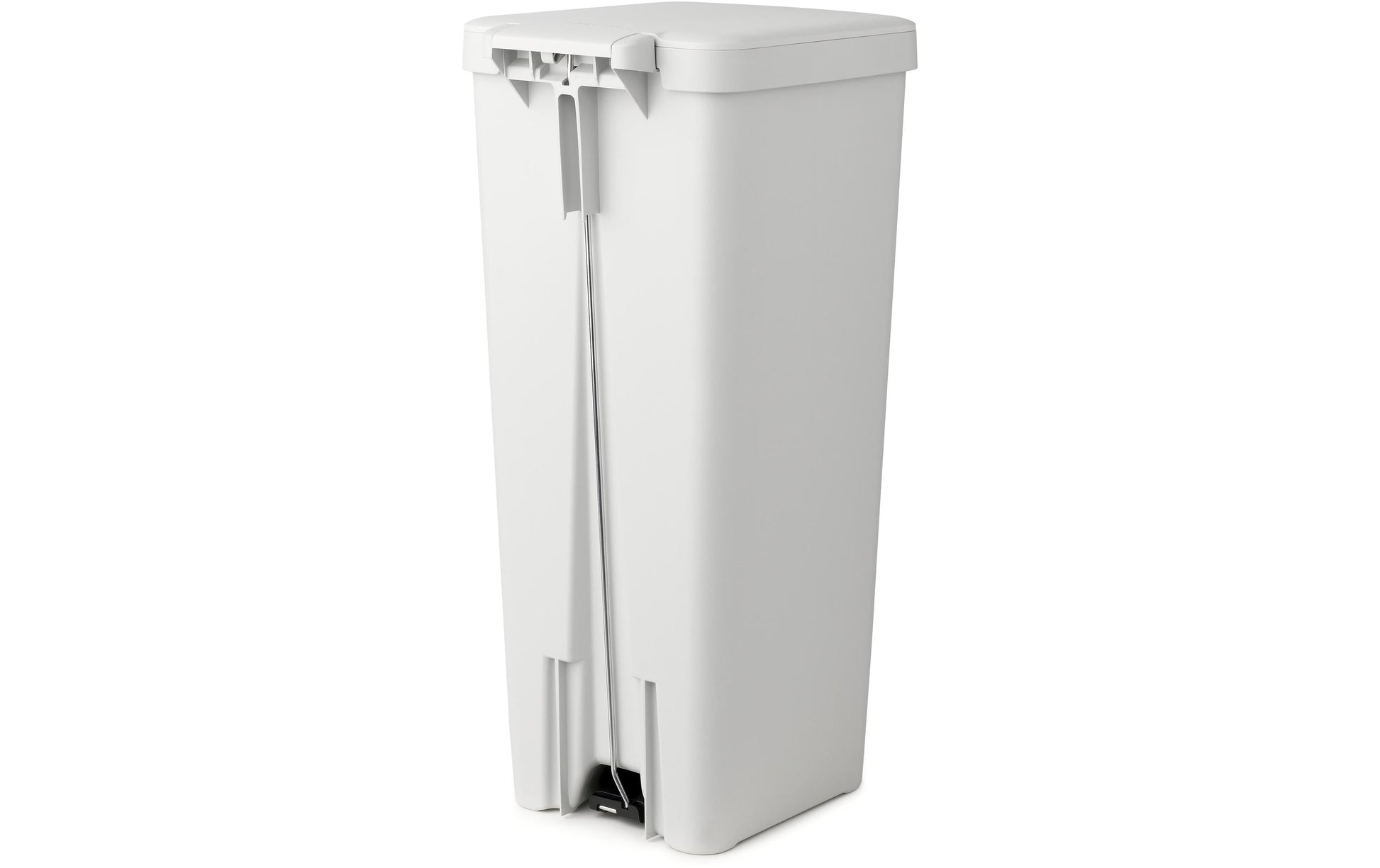 Brabantia StepUp Papierkorb – 40 l – Kunststoff, Hellgrau – B × H × T 352 × 666 × 280 mm