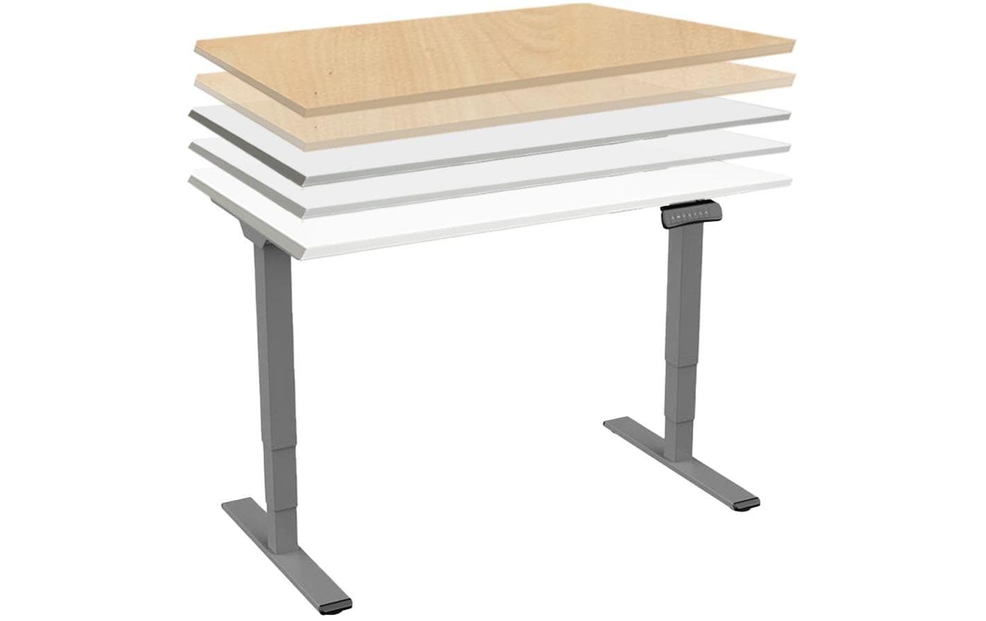 Contini Stehtisch – 170 × 127 cm – dunkelgrau – höhenverstellbar
