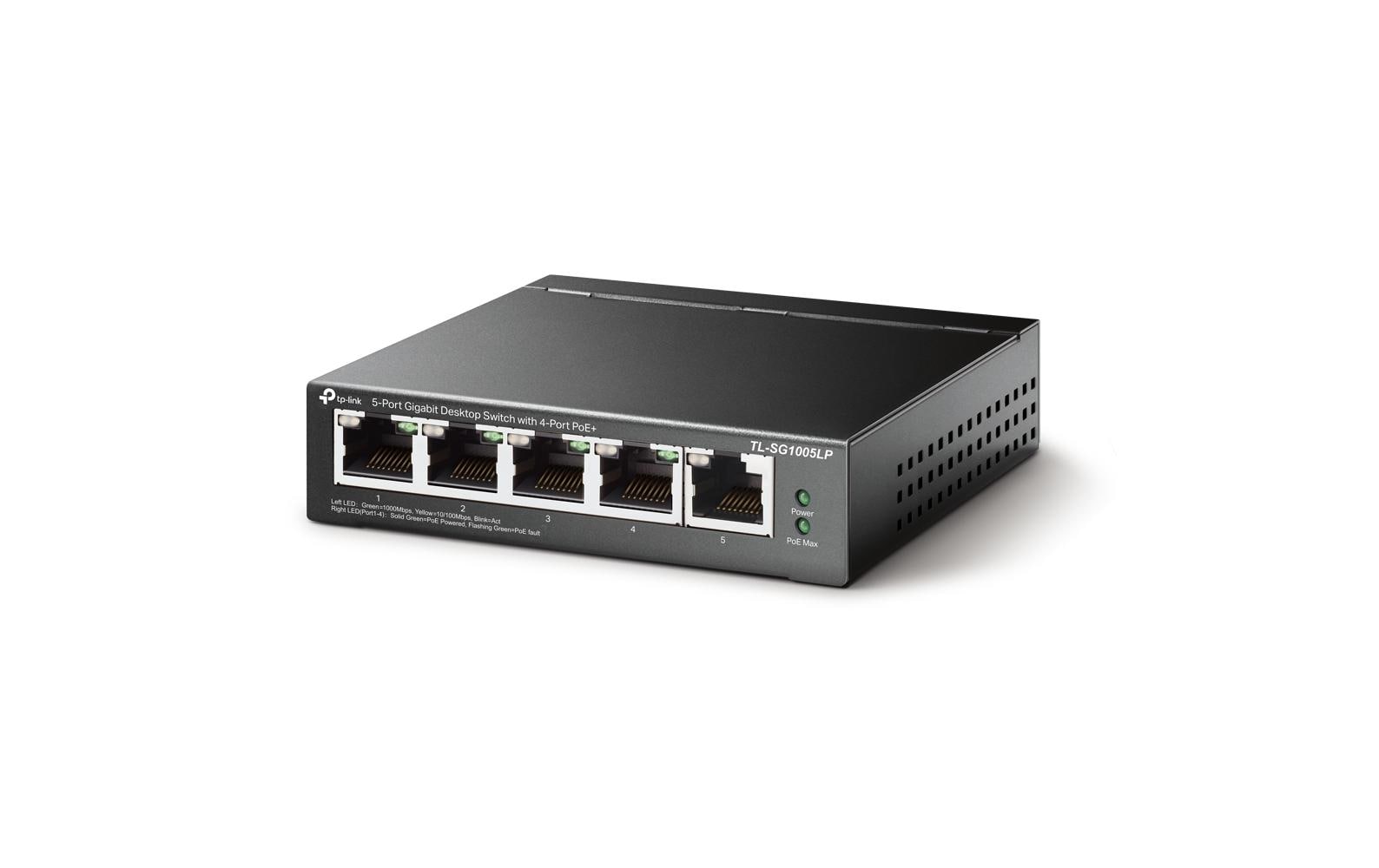 TP-Link TL-SG1005LP – Switch – 5×GbE, PoE+ 40 W