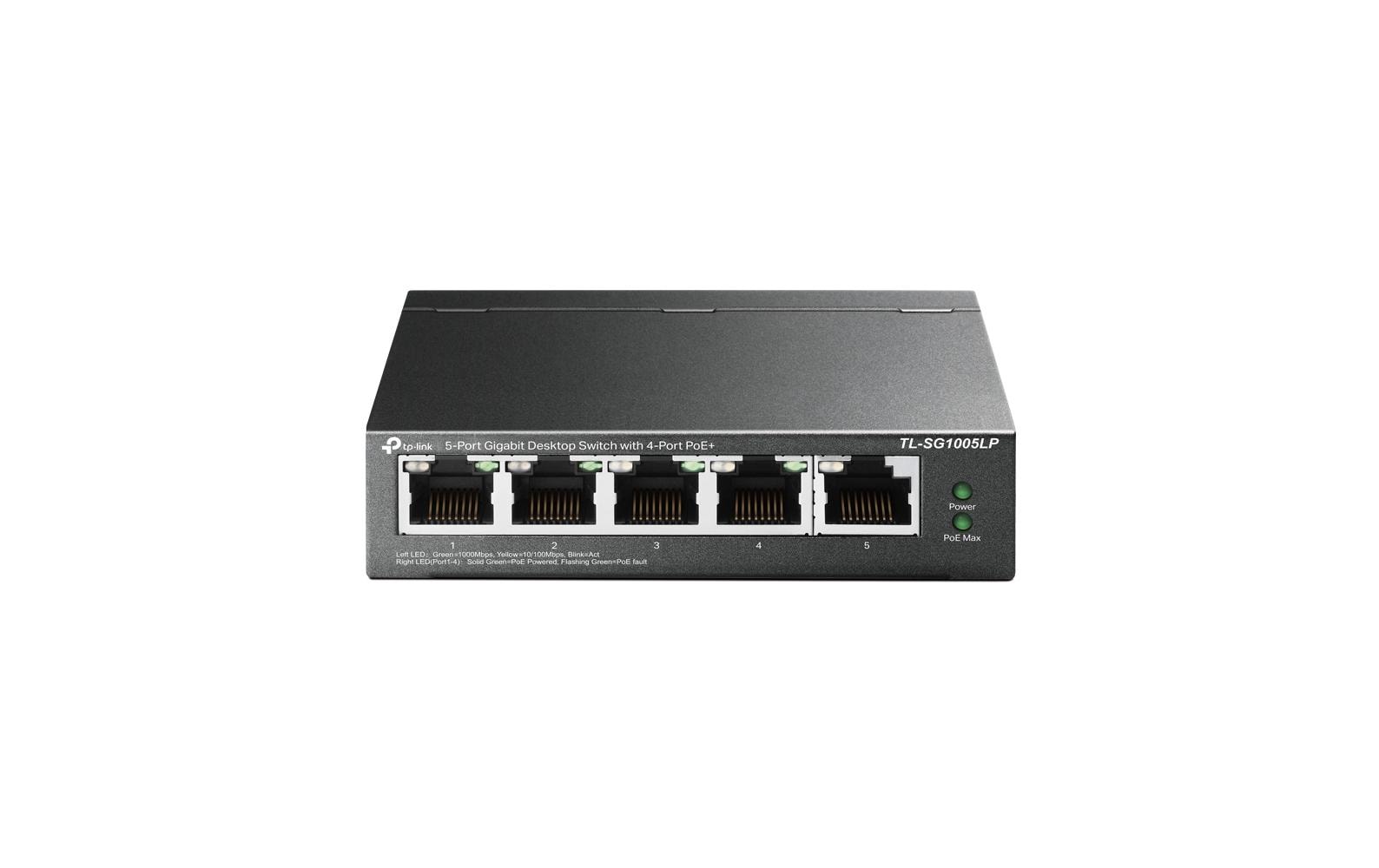 TP-Link TL-SG1005LP – Switch – 5×GbE, PoE+ 40 W