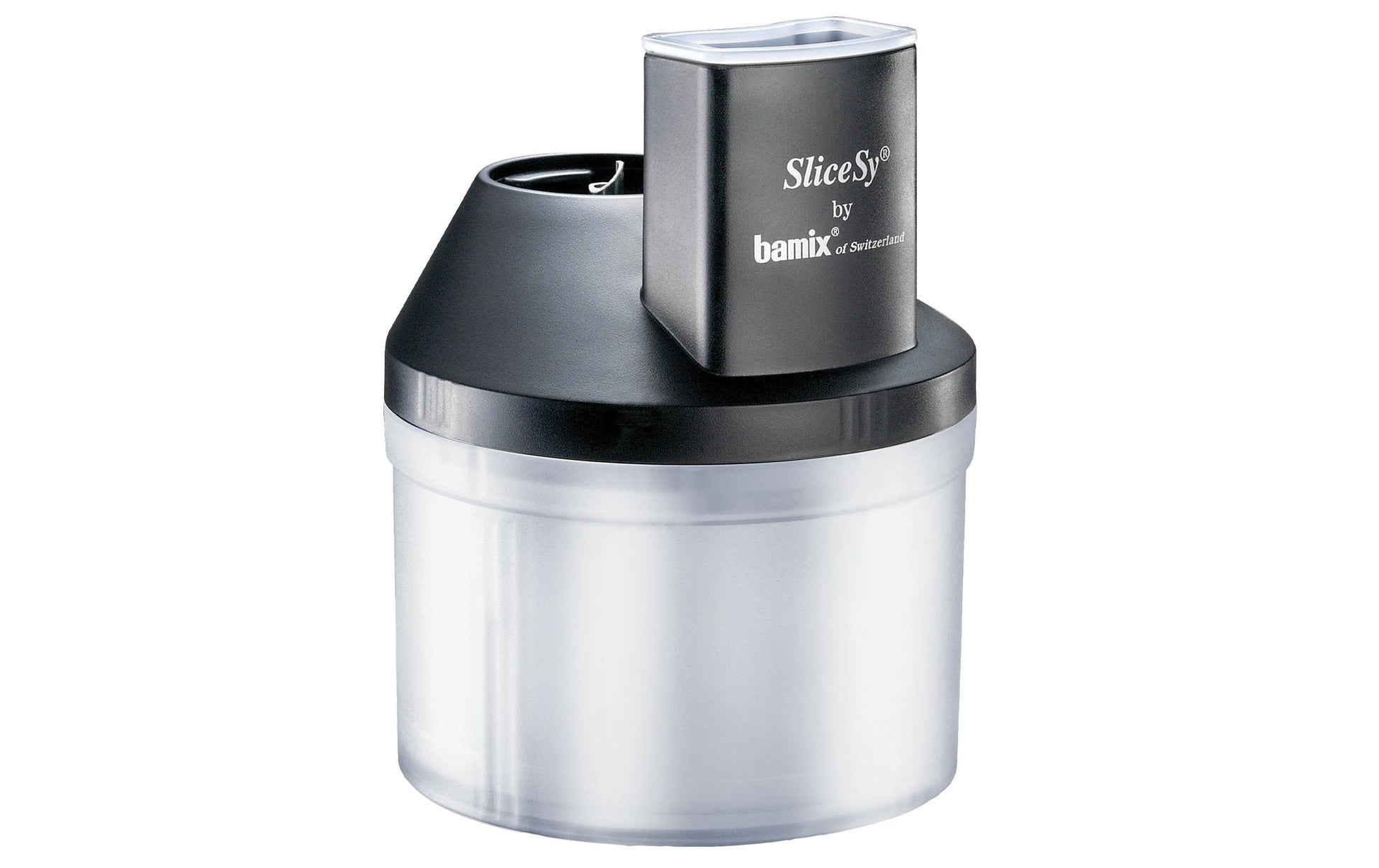 Bamix Stabmixer-Aufsatz Zerkleinerer SliceSy – für Stabmixer, Kunststoff, Schwarz