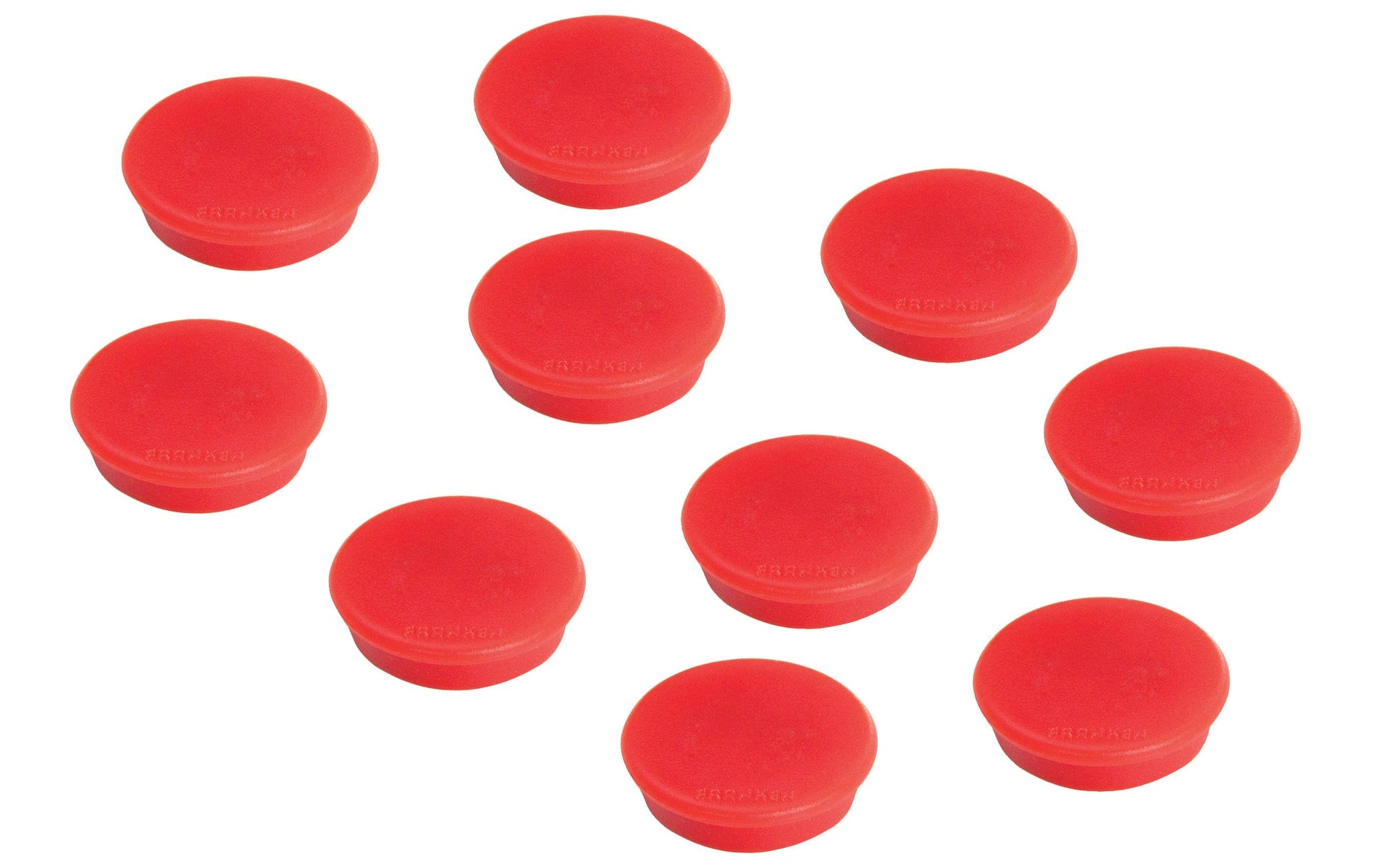 Franken Tafelmagnete – Ø 24 mm, 10 Stk., rot