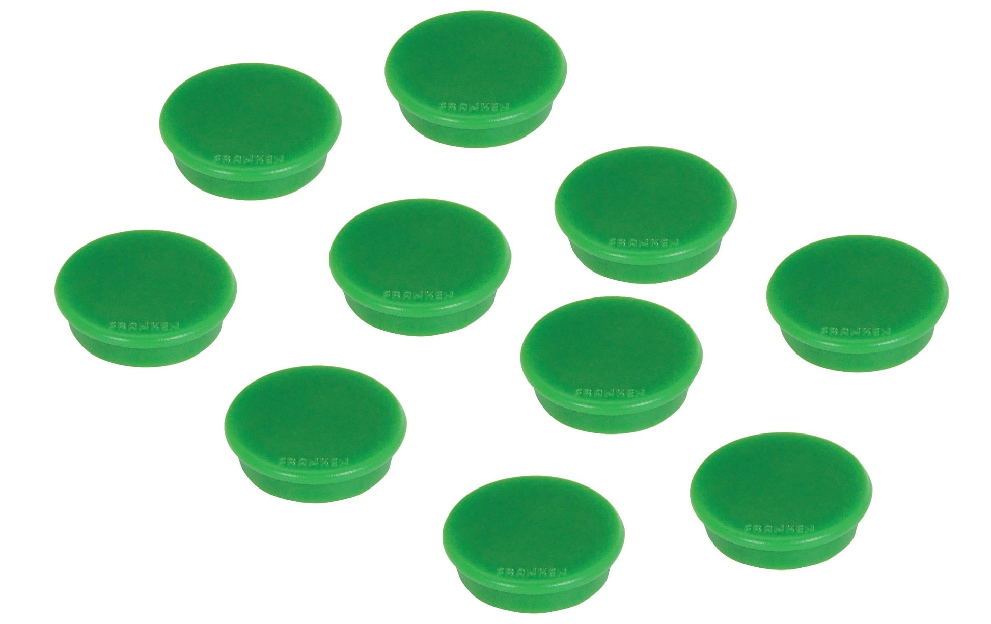Franken Tafelmagnete – Ø 24 mm – 10 Stk., grün