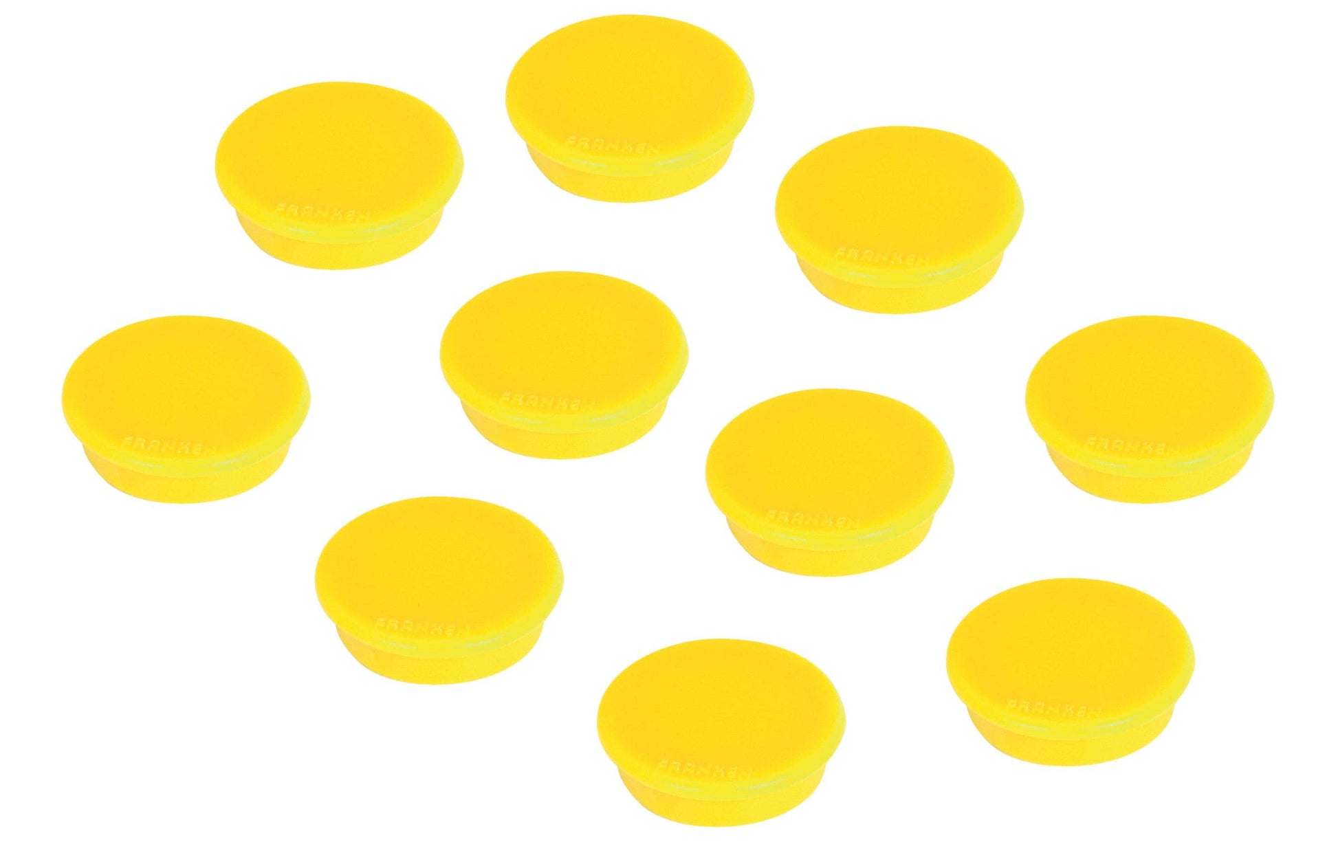 Franken Tafelmagnete – Ø 24 mm – 10 Stk. – gelb