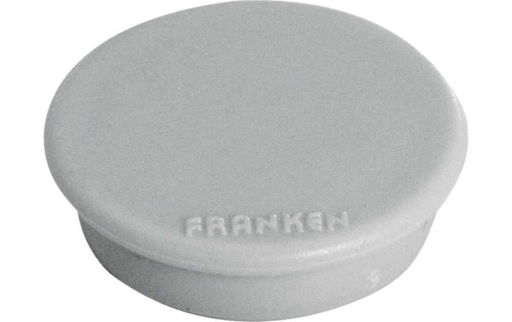 Franken Tafelmagnete – Ø 24 mm, 10 Stk., grau