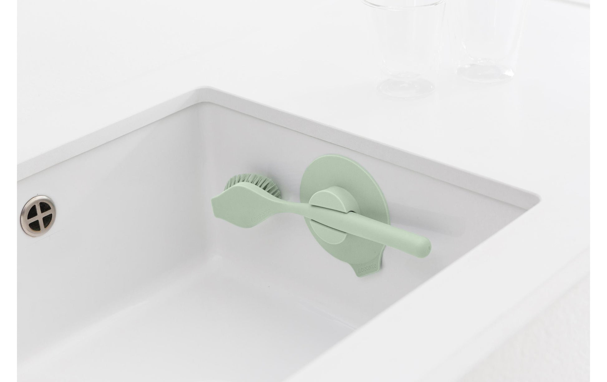 Brabantia Abwaschbürste – Kunststoff, 23,5 cm, Hellgrün, Spülmaschinenfest, 1 Stück