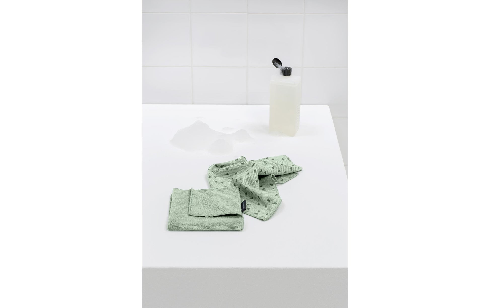 Brabantia Mikrofasertuch – Hellgrün – 30 × 30 cm – 2er-Set