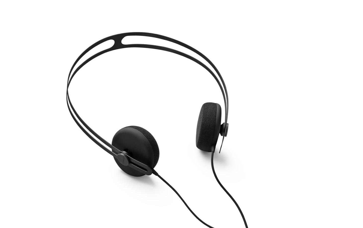 AIAIAI Tracks – On-Ear Headset – 3,5 mm Klinke, Inline-Fernbedienung – Schwarz