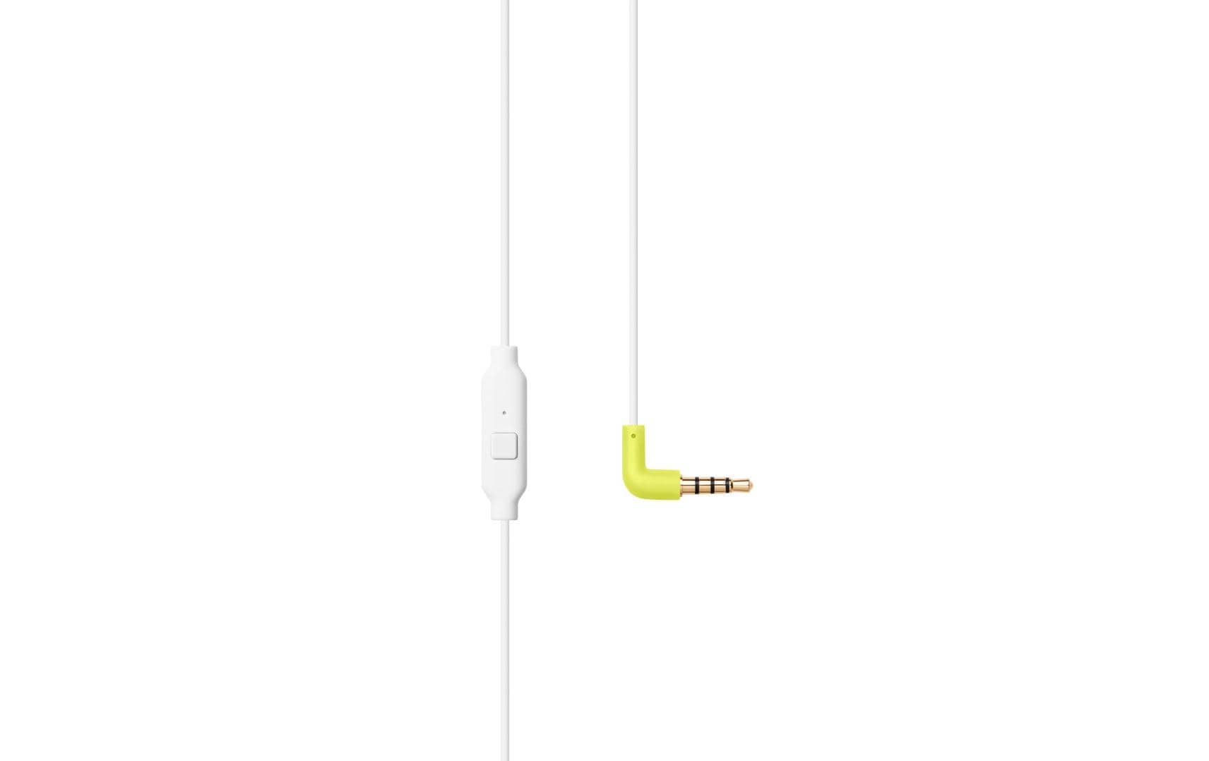 AIAIAI Pipe – In-Ear Headset – 3,5 mm Klinke, geschlossen, mit Mikrofon, Inline-Fernbedienung – weiss