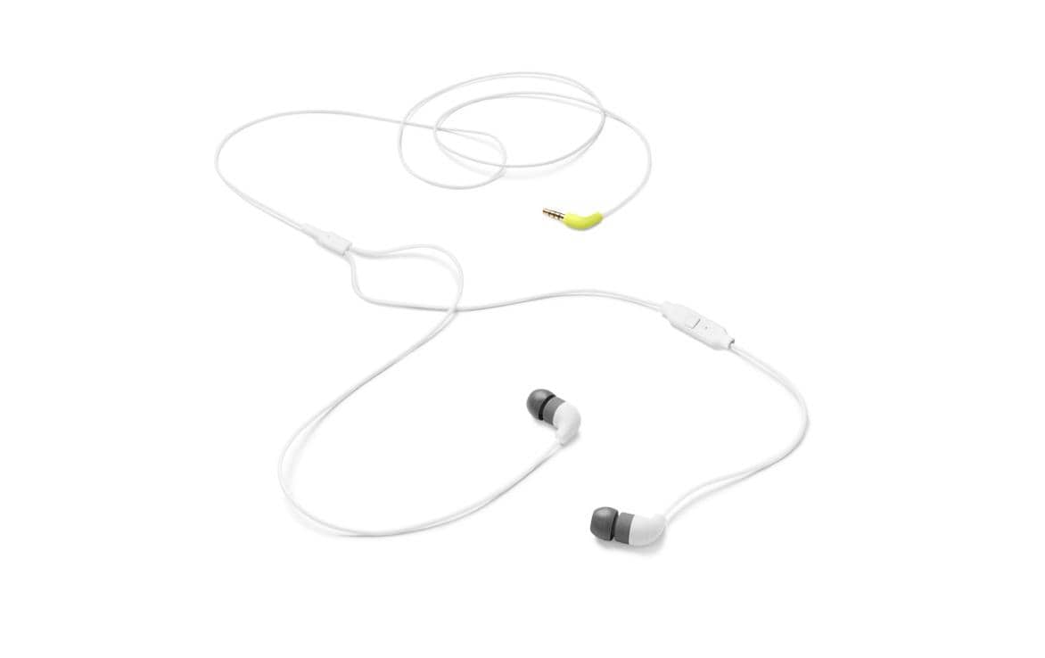 AIAIAI Pipe – In-Ear Headset – 3,5 mm Klinke, geschlossen, mit Mikrofon, Inline-Fernbedienung – weiss