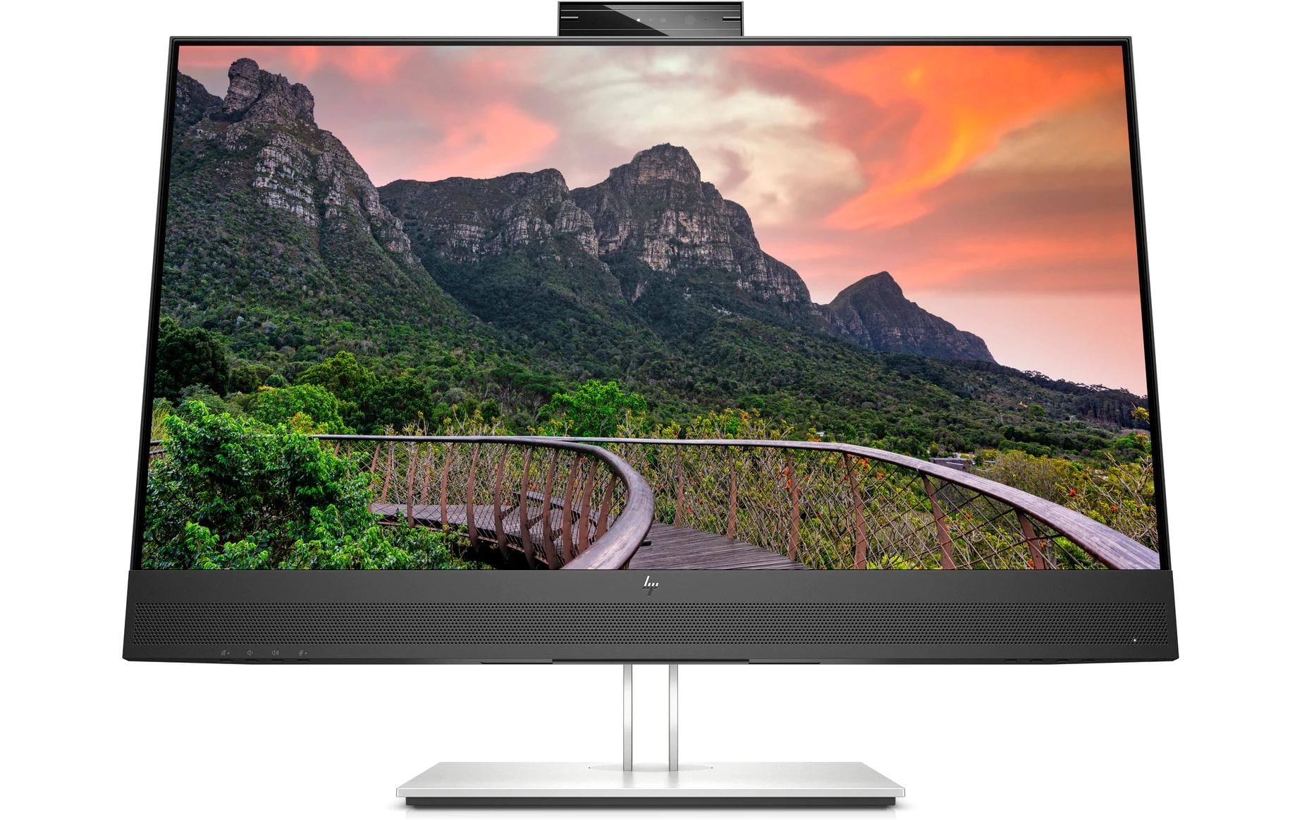 HP E27m G4 – Monitor, 27", IPS, 75 Hz, 300 cd/m², Webcam, Lautsprecher, USB-C (65 W), VESA 100 × 100, Silber