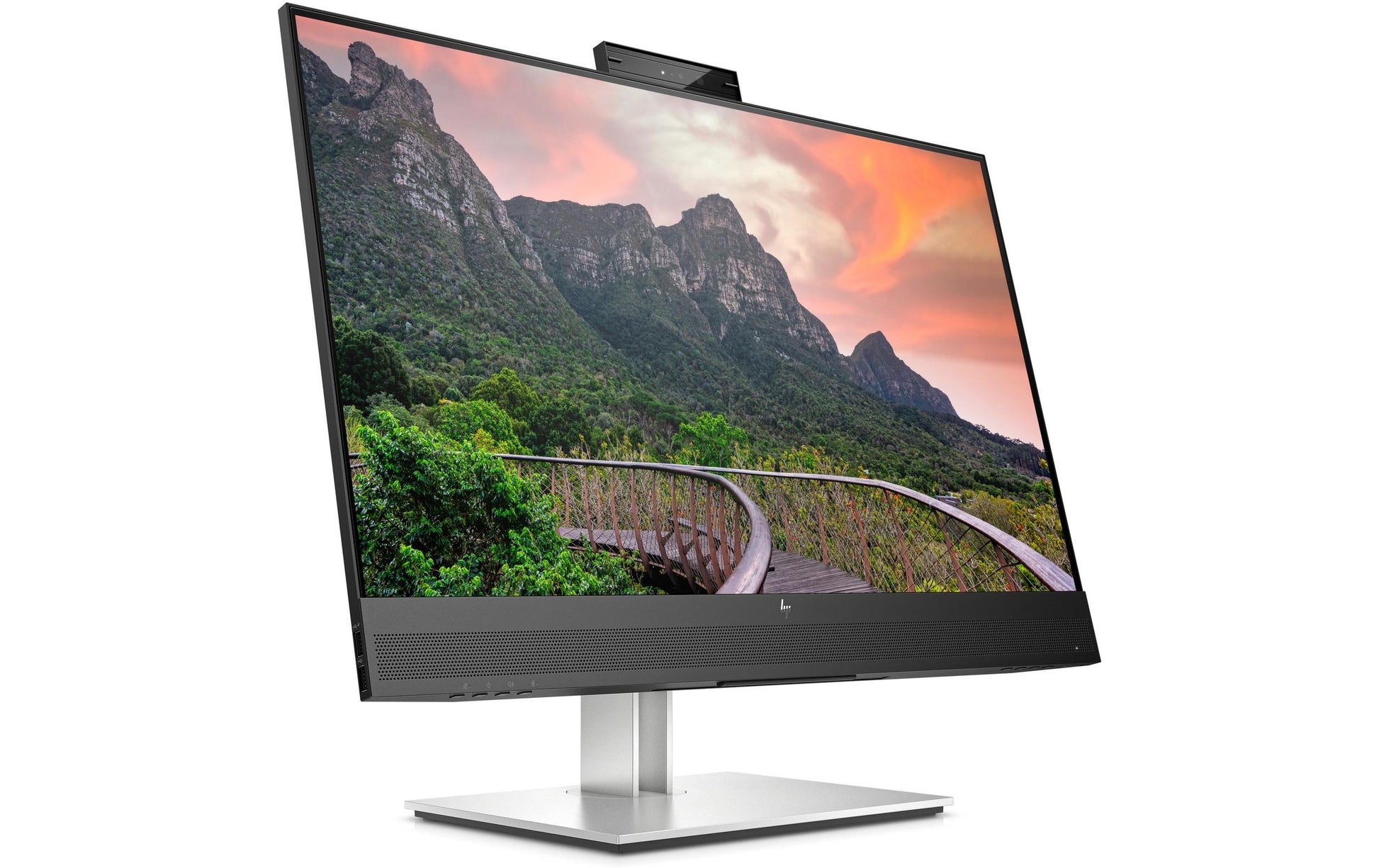 HP E27m G4 – Monitor, 27", IPS, 75 Hz, 300 cd/m², Webcam, Lautsprecher, USB-C (65 W), VESA 100 × 100, Silber