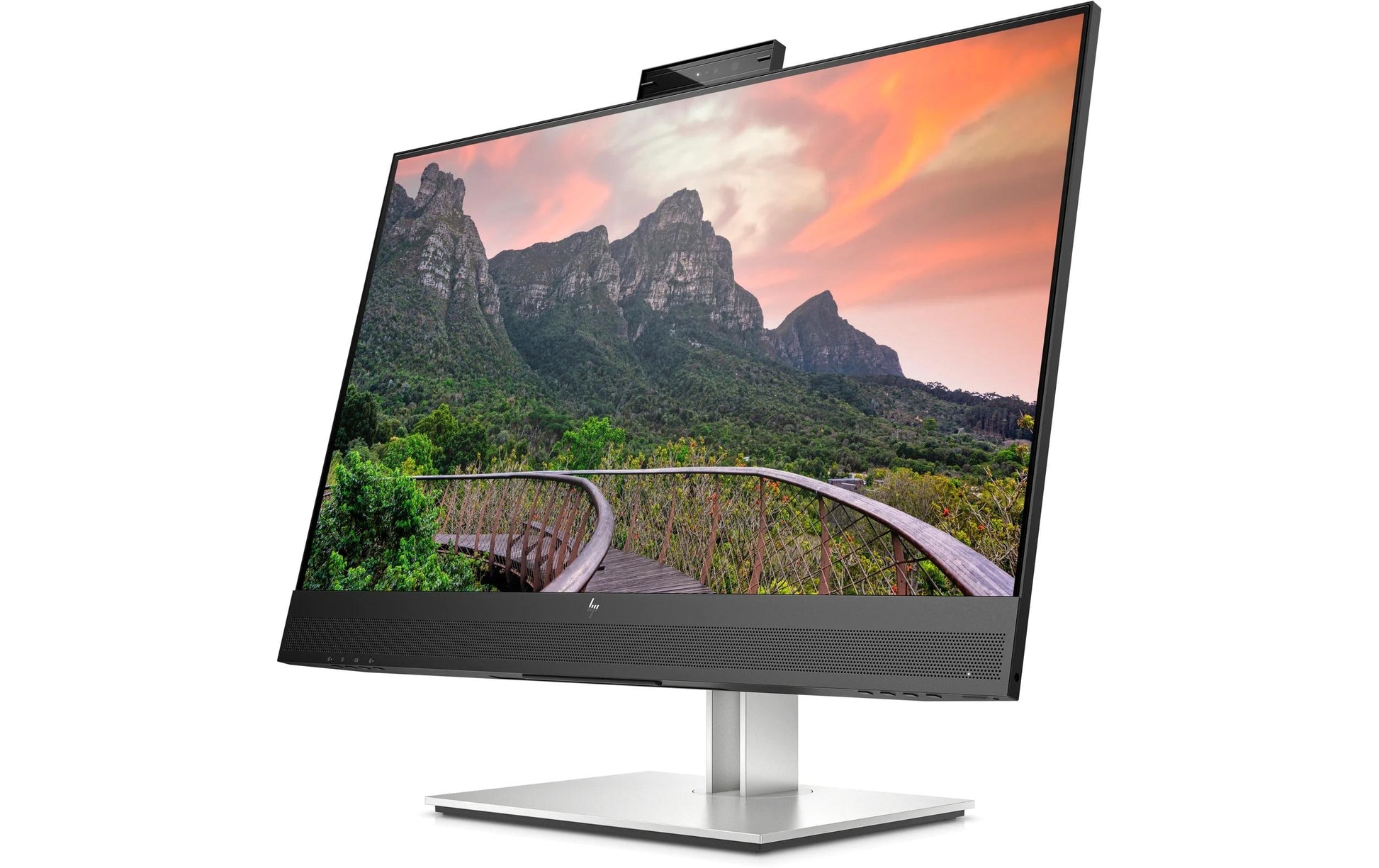 HP E27m G4 – Monitor, 27", IPS, 75 Hz, 300 cd/m², Webcam, Lautsprecher, USB-C (65 W), VESA 100 × 100, Silber