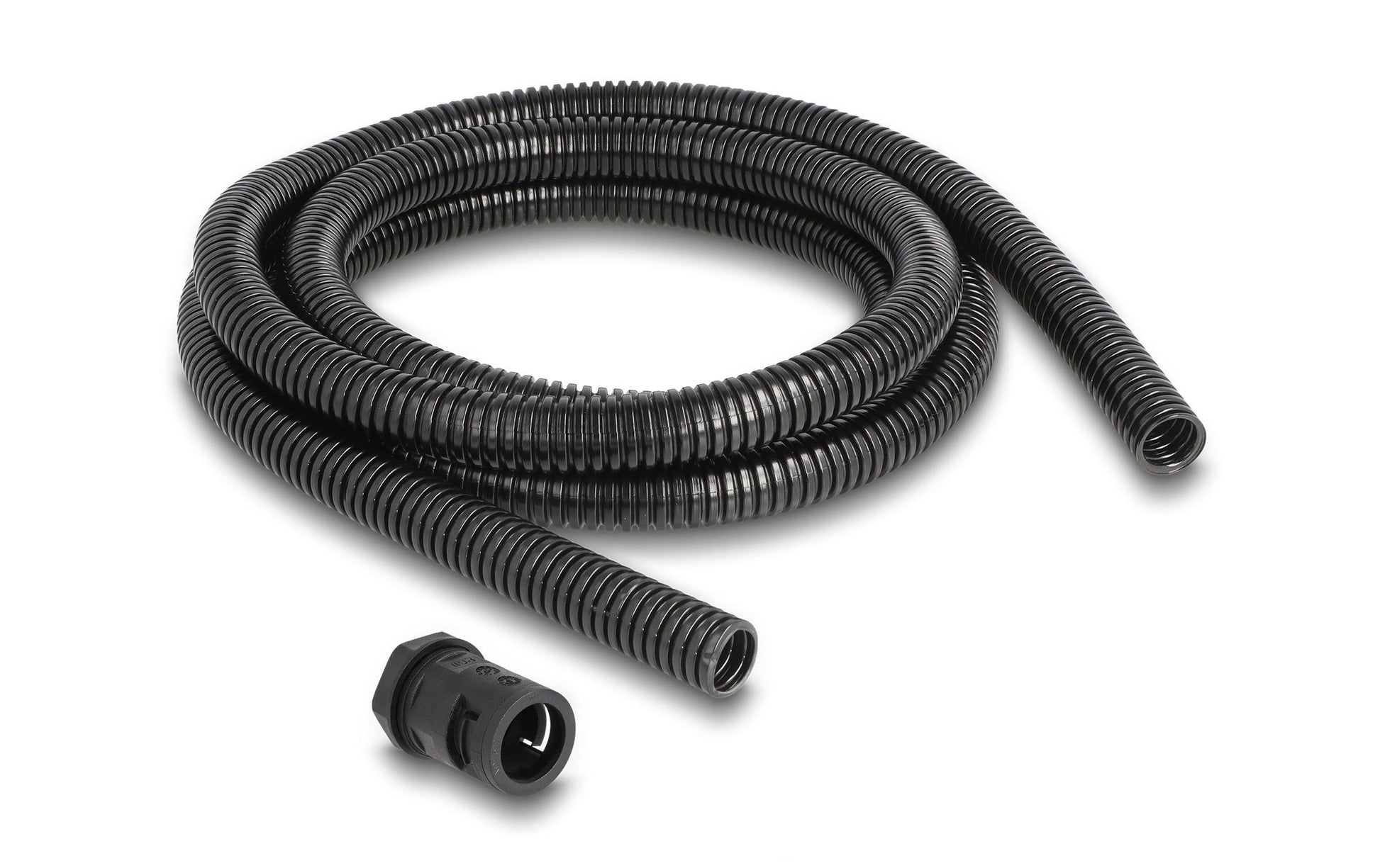 DeLOCK Kabelschlauch, Ø 15,8 mm, 2 m, IP67 – Schwarz