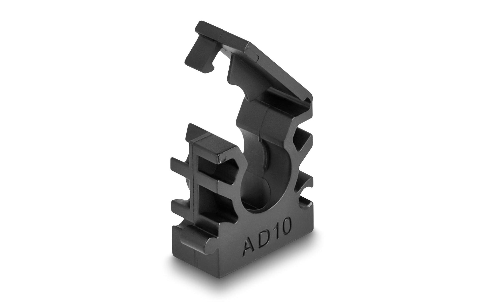 DeLOCK Kabelhalter mit Verschlussclip, Ø 10 mm, 8er-Pack – schwarz