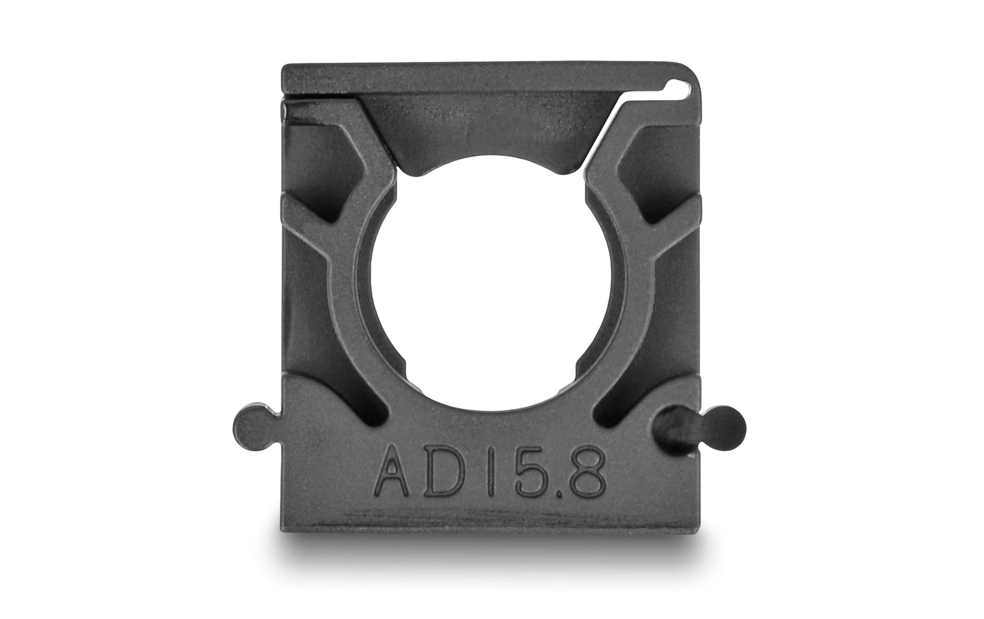 DeLOCK Kabelschlauchhalter – 30 mm × 23 mm, Kunststoff, Schwarz, mit Verschlussclip, 8er-Pack