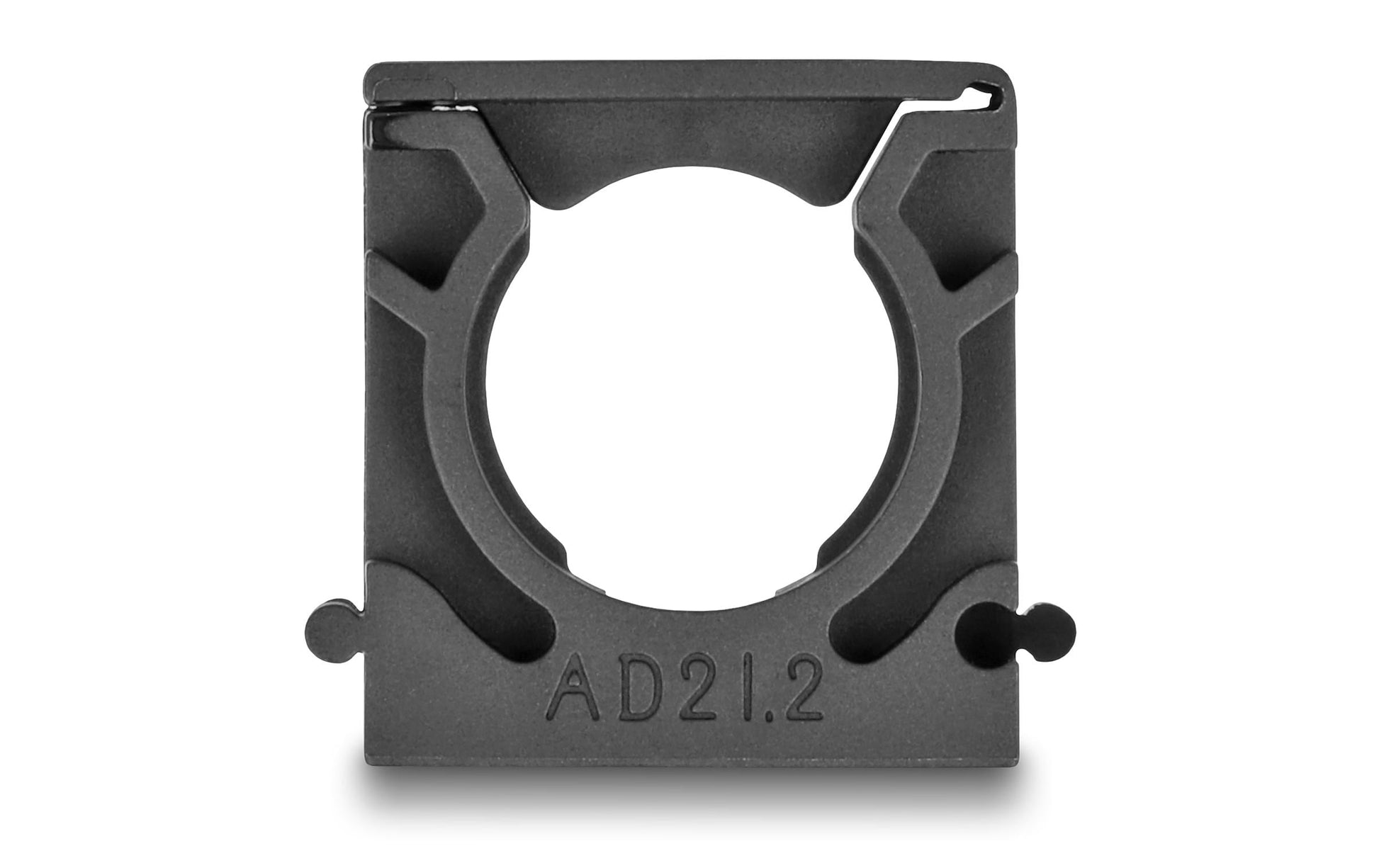 DeLOCK Kabelhalter mit Verschlussclip, Ø 21,2 mm, 4er-Pack – schwarz