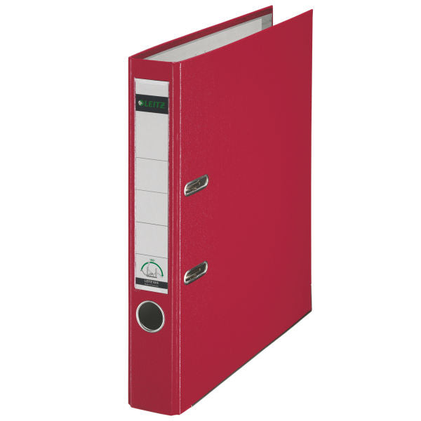Leitz 180° Hebelordner – für A4 – Rückenbreite 5,2 cm – Rot – 20 Stk.