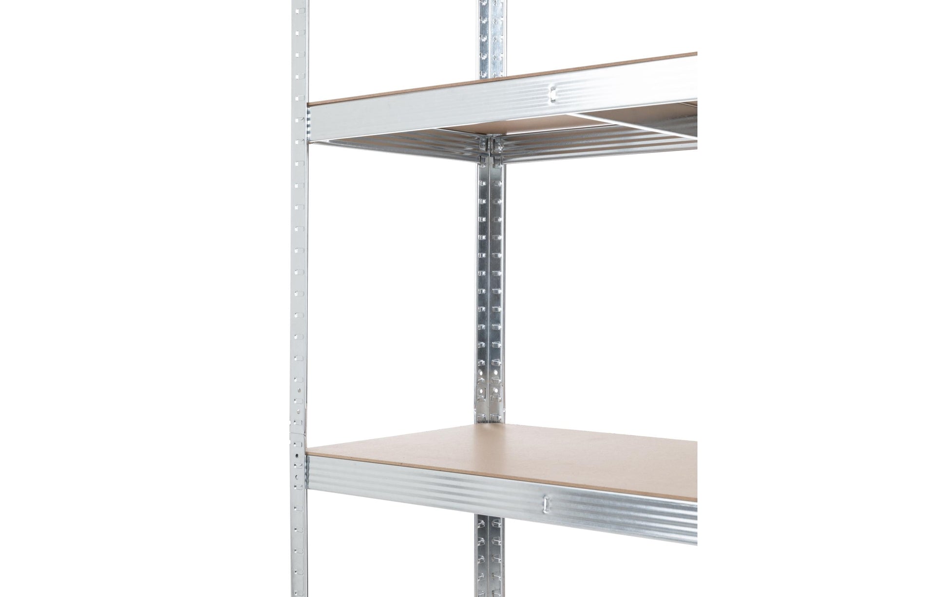 Struct Regal – MDF, Silber, 120 × 180 × 45 cm, 5 Tablare, Traglast pro Tablar 175 kg