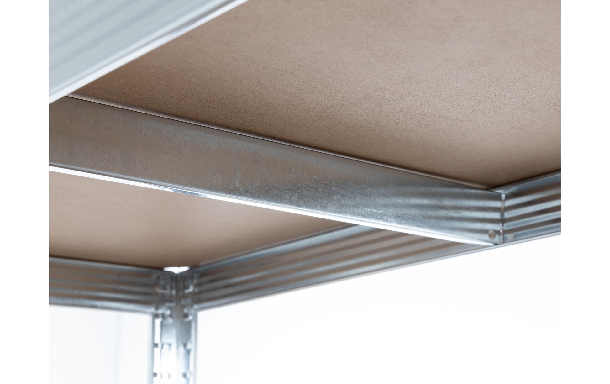 Struct Regal – MDF, Silber, 120 × 180 × 45 cm, 5 Tablare, Traglast pro Tablar 175 kg