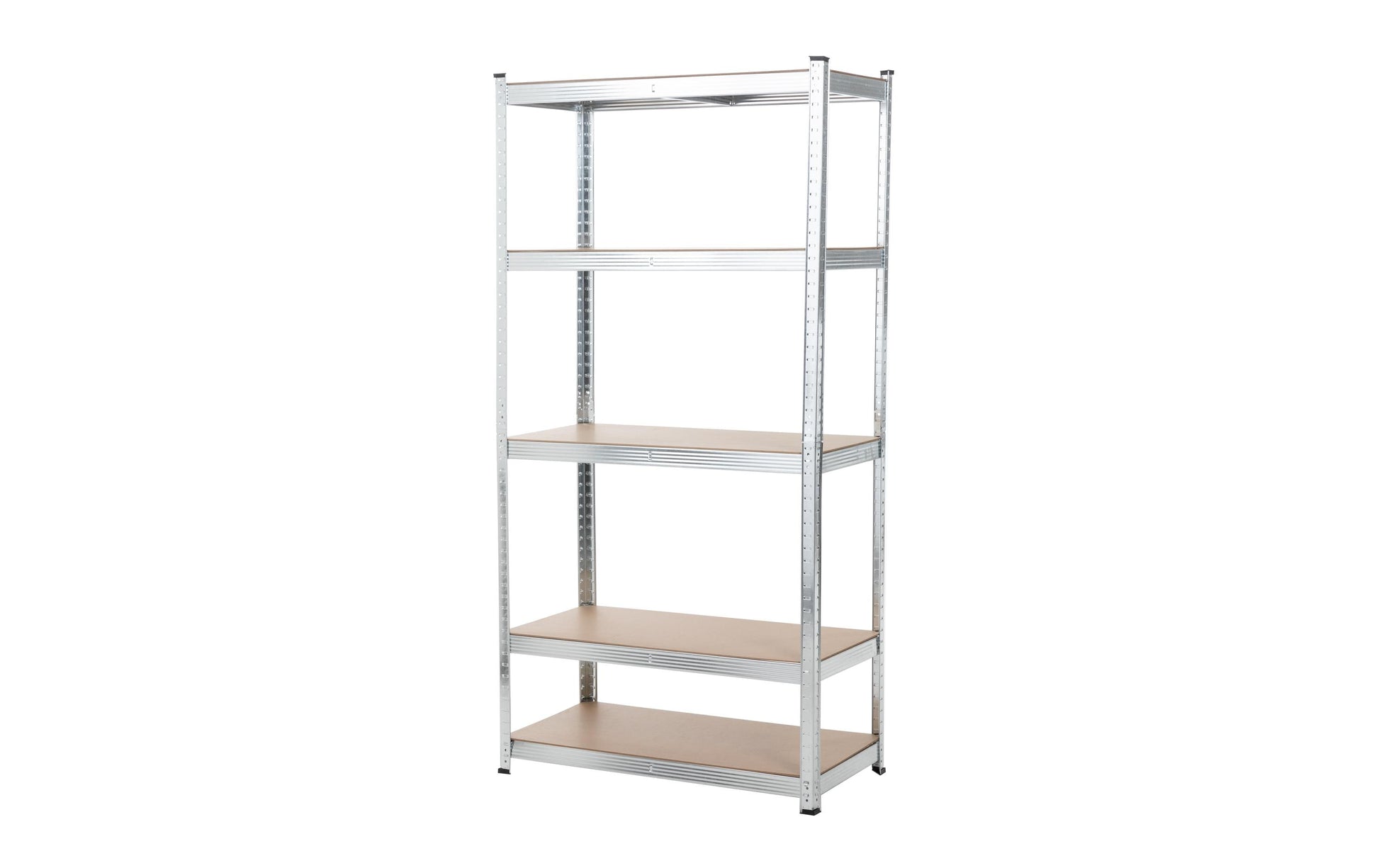 Struct Regal – MDF, Silber, 120 × 180 × 45 cm, 5 Tablare, Traglast pro Tablar 175 kg