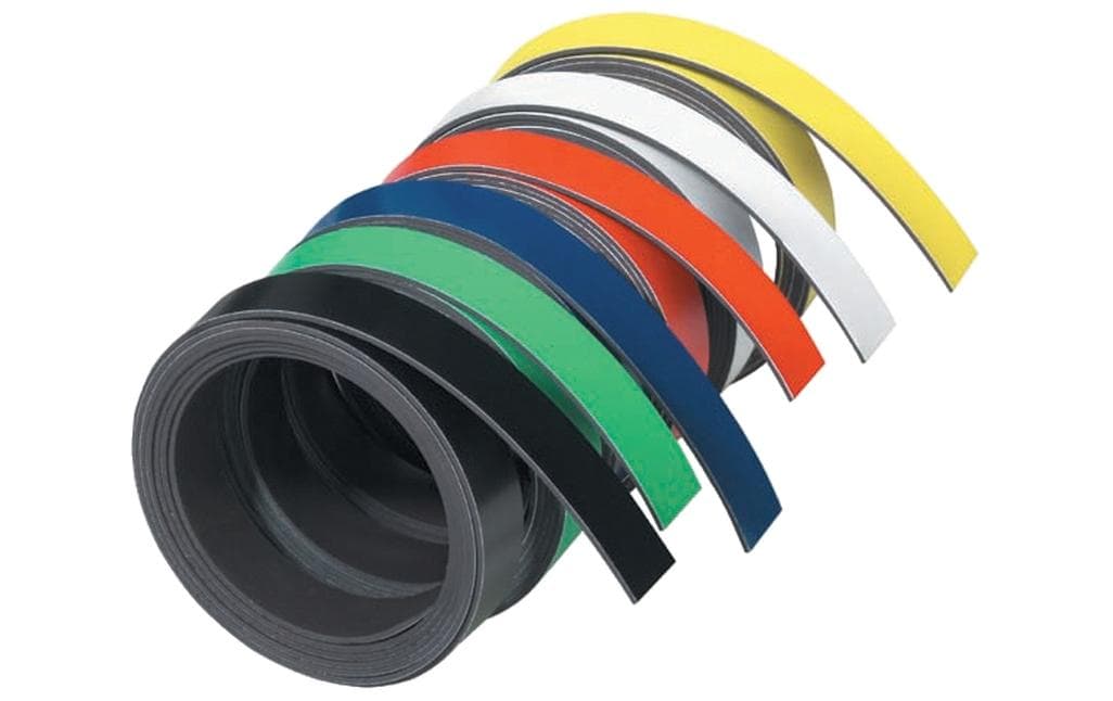 Franken M802 02 Magnetband – 10 mm × 1 m, grün, Polymer, selbstklebend