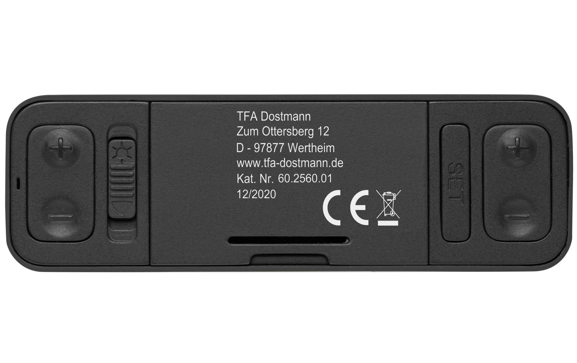 TFA-Dostmann TFA Dostmann TWIST Digitalwecker – Funk, Snooze, 7,1 × 11,7 × 3,7 cm, schwarz