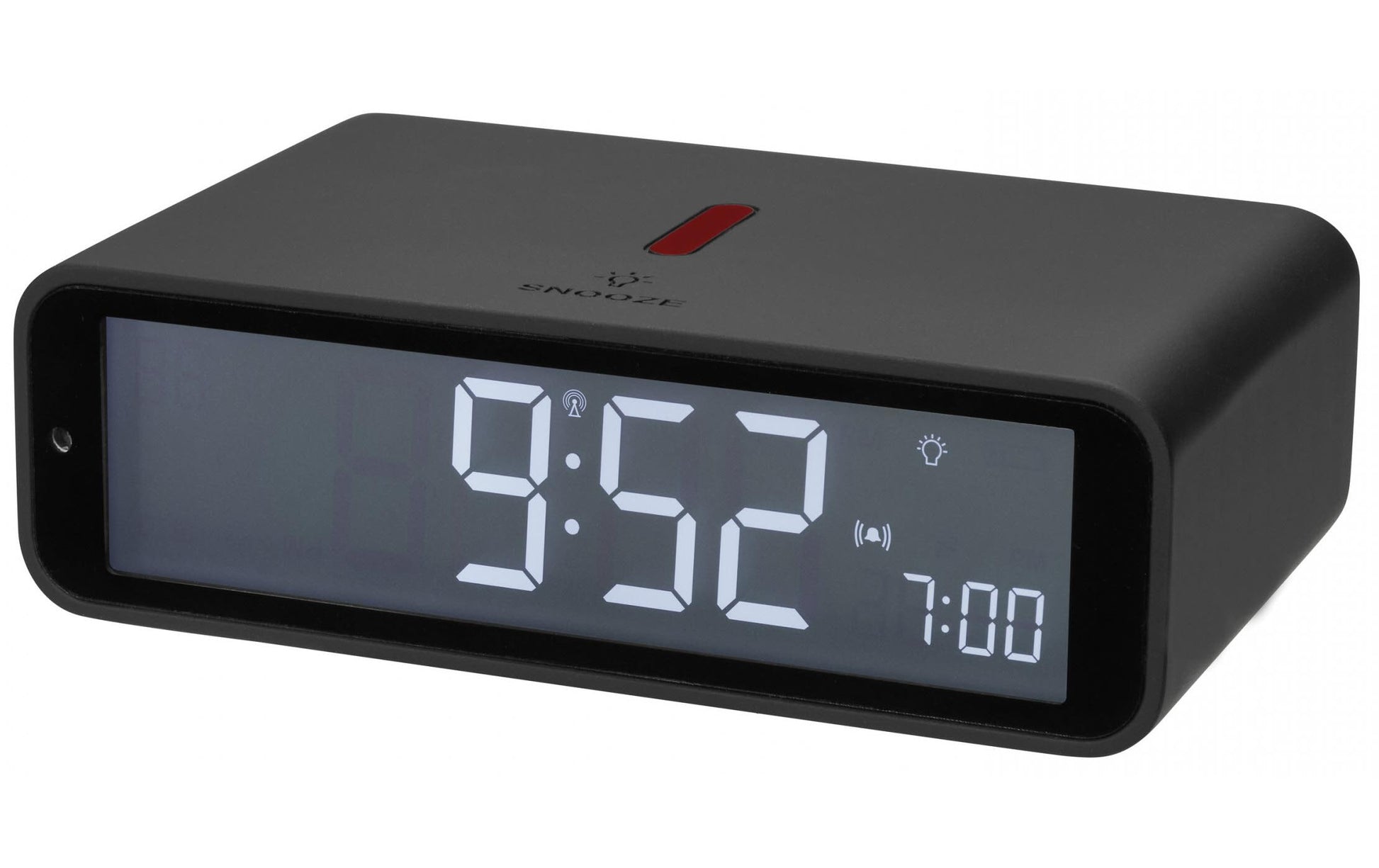 TFA-Dostmann TFA Dostmann TWIST Digitalwecker – Funk, Snooze, 7,1 × 11,7 × 3,7 cm, schwarz