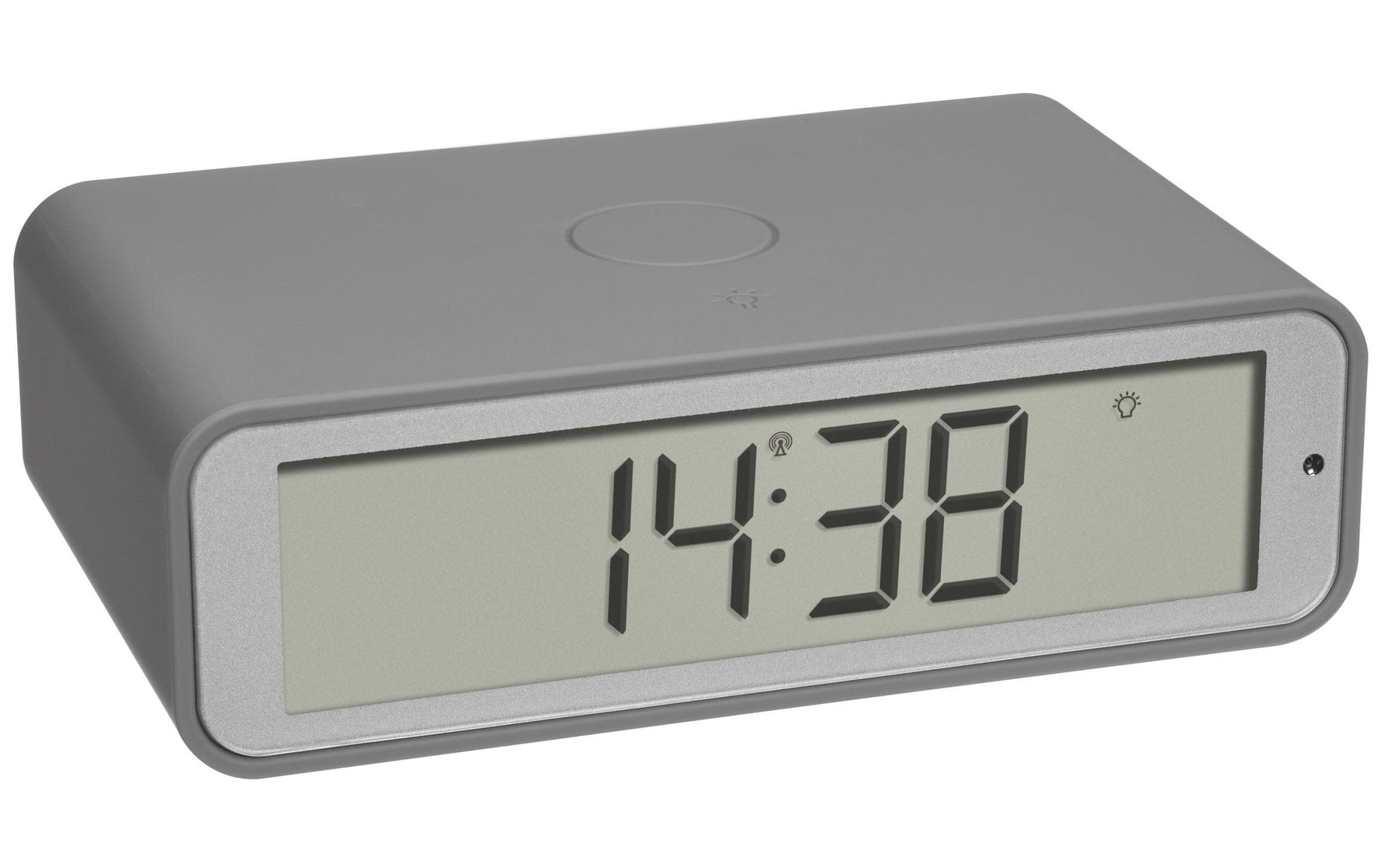 TFA-Dostmann TFA Dostmann TWIST Digitalwecker – Funk, Snooze, 11,7 × 3,7 × 7,1 cm, Grau, Kunststoff